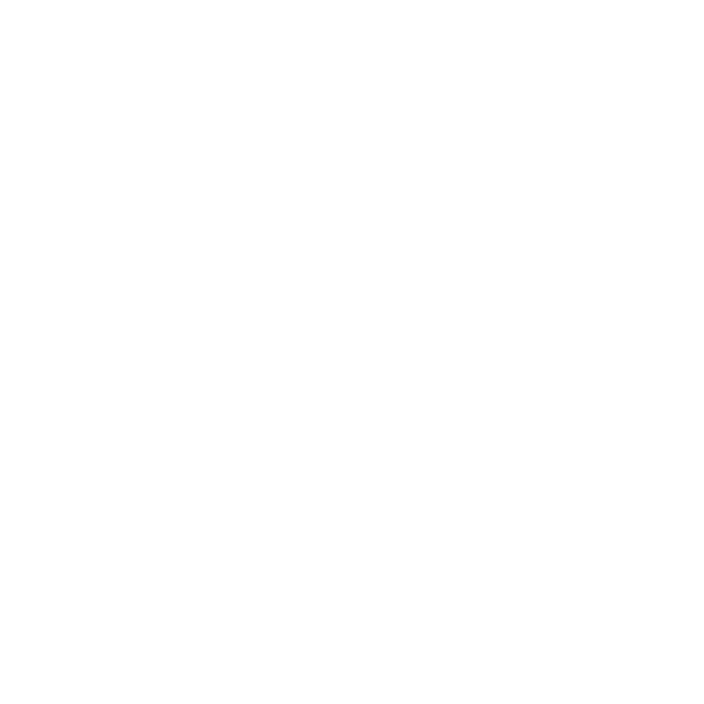 White retro microphone icon with sound waves on black background.