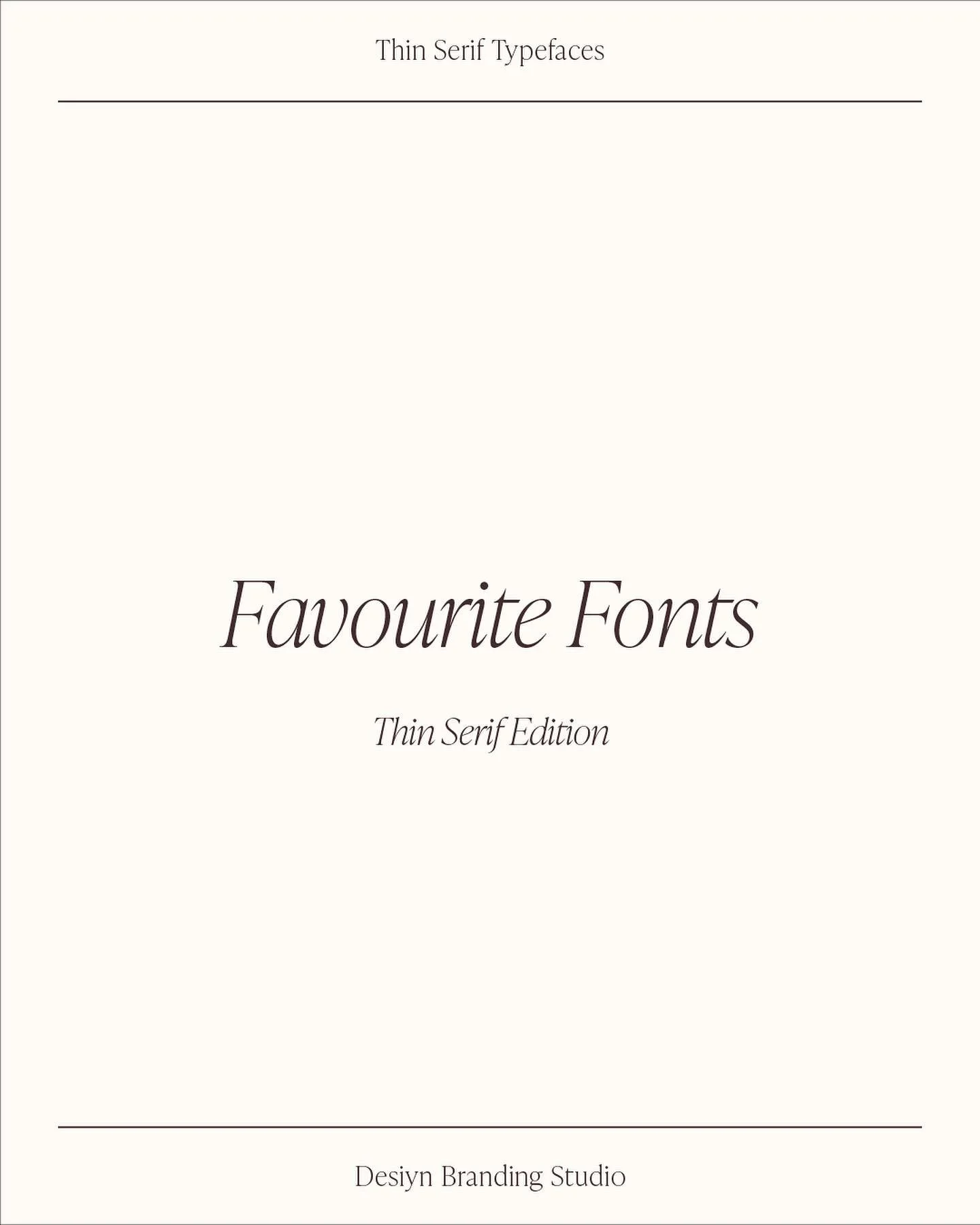 Ok wow so it&rsquo;s been 6 months since I&rsquo;ve done a font round up post 😅 But I recently went on a massive hunt for thin serif fonts (those are the fonts with the little feets on them, if you didn&rsquo;t know), and these are a few of the favo