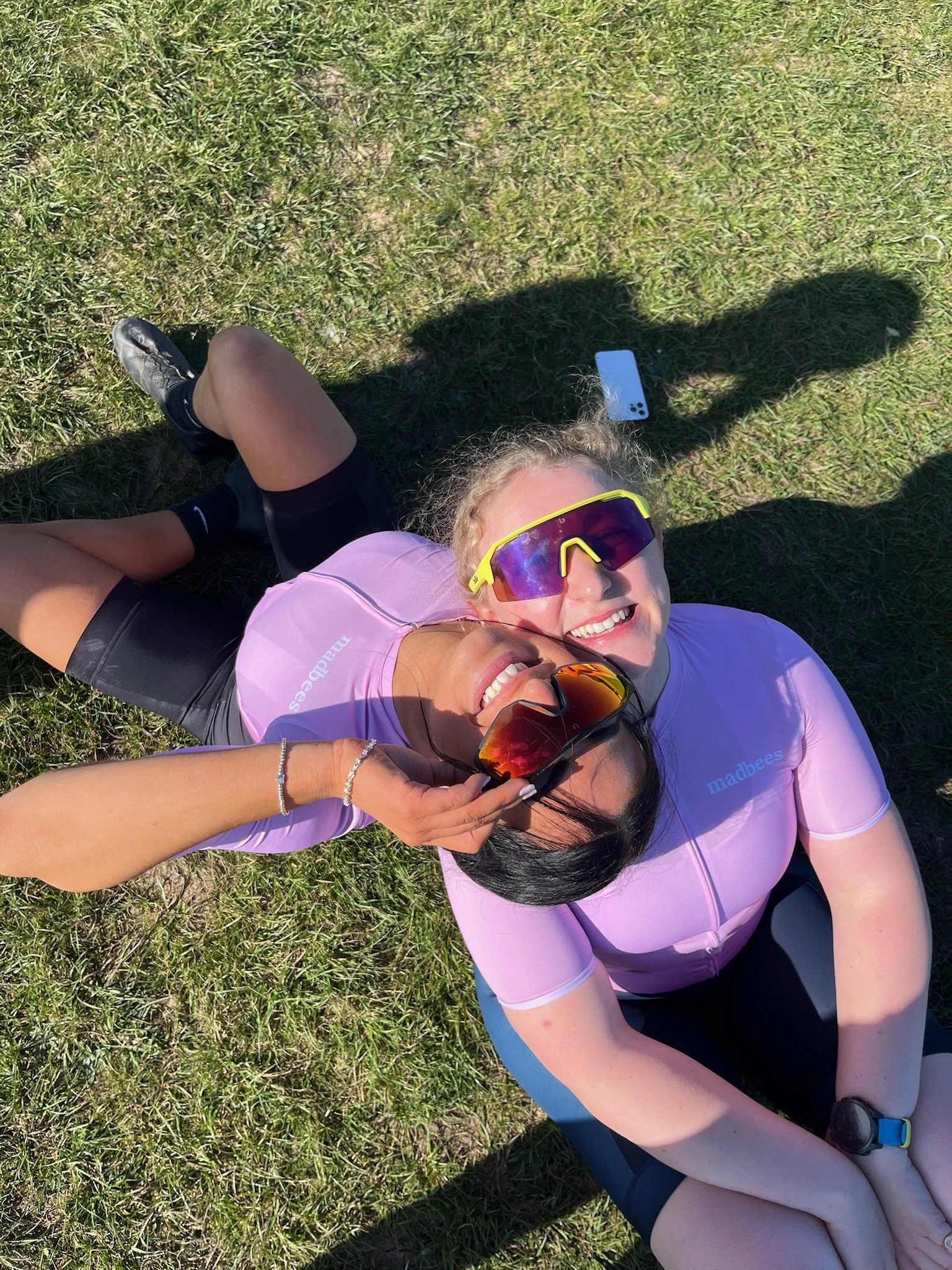 Girls cycling in the Cotswolds.JPG