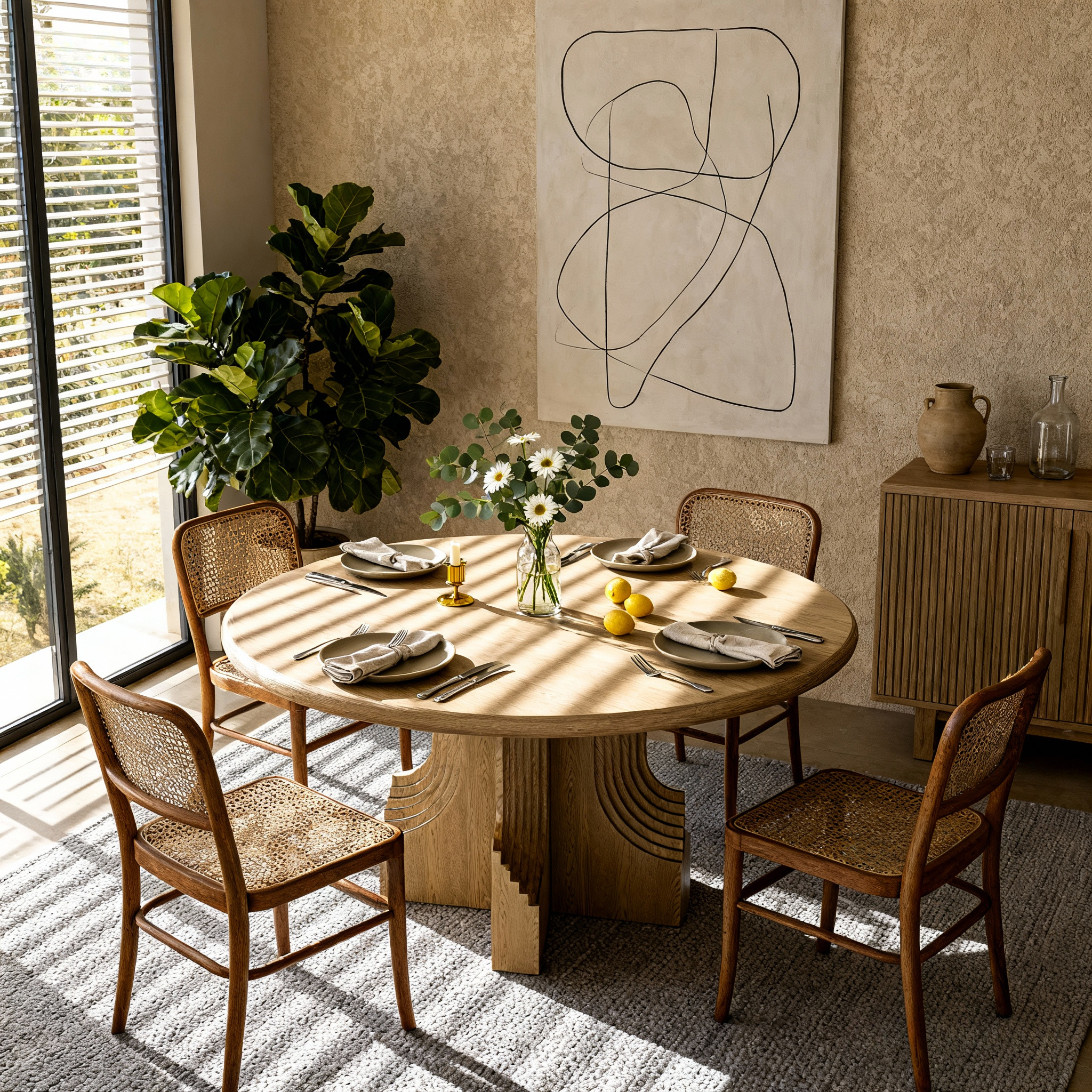 Noyelle Round Dining Table