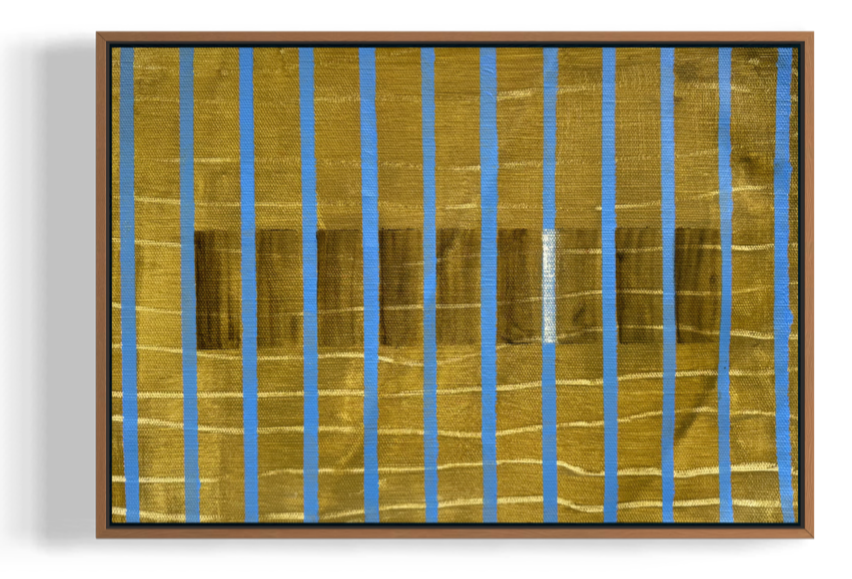Between the Lines, acrylic and oil on canvas, 2026
