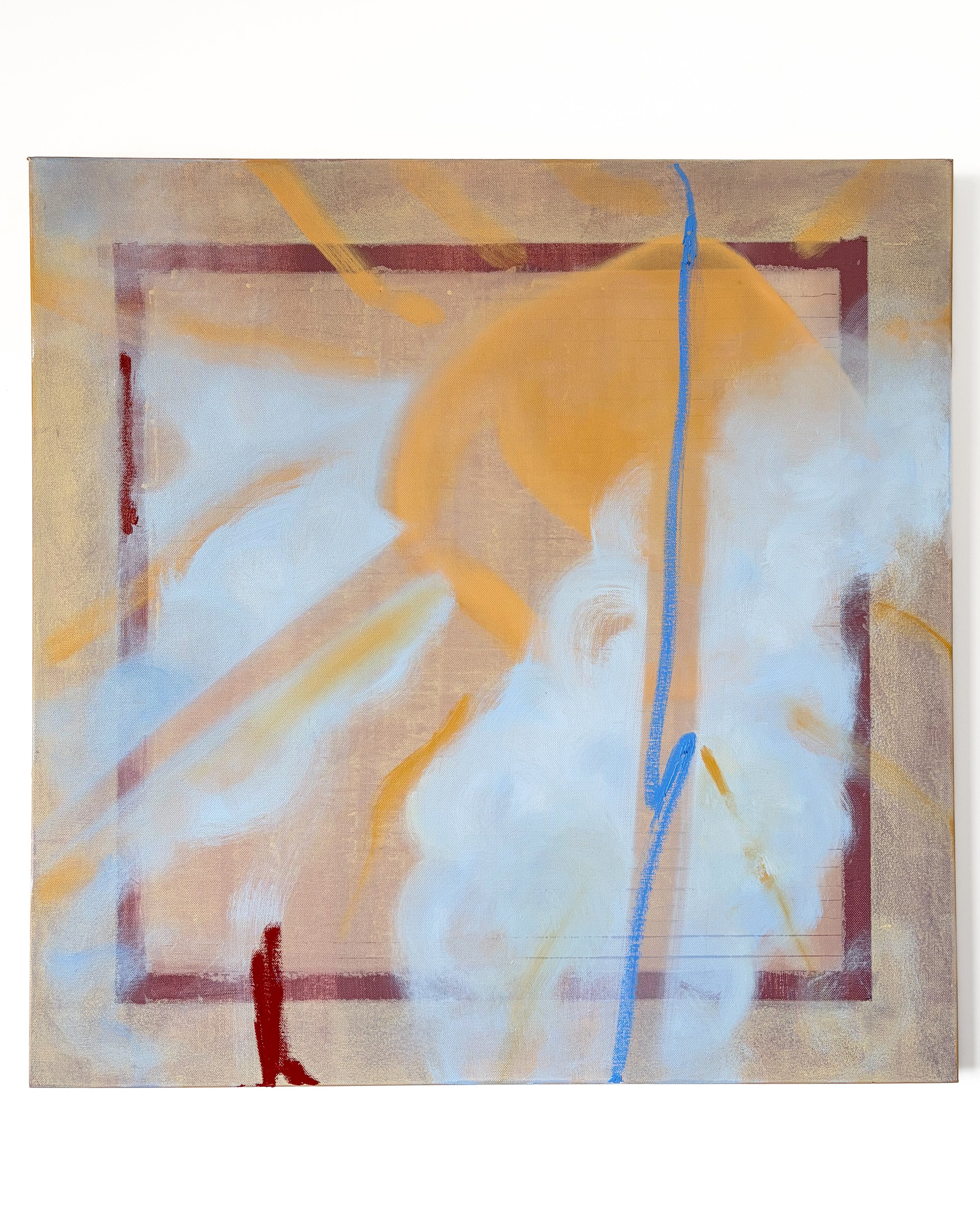untitled, oil, acrylic and oil stick on canvas, 76.2 x 76.2 cm, 2026