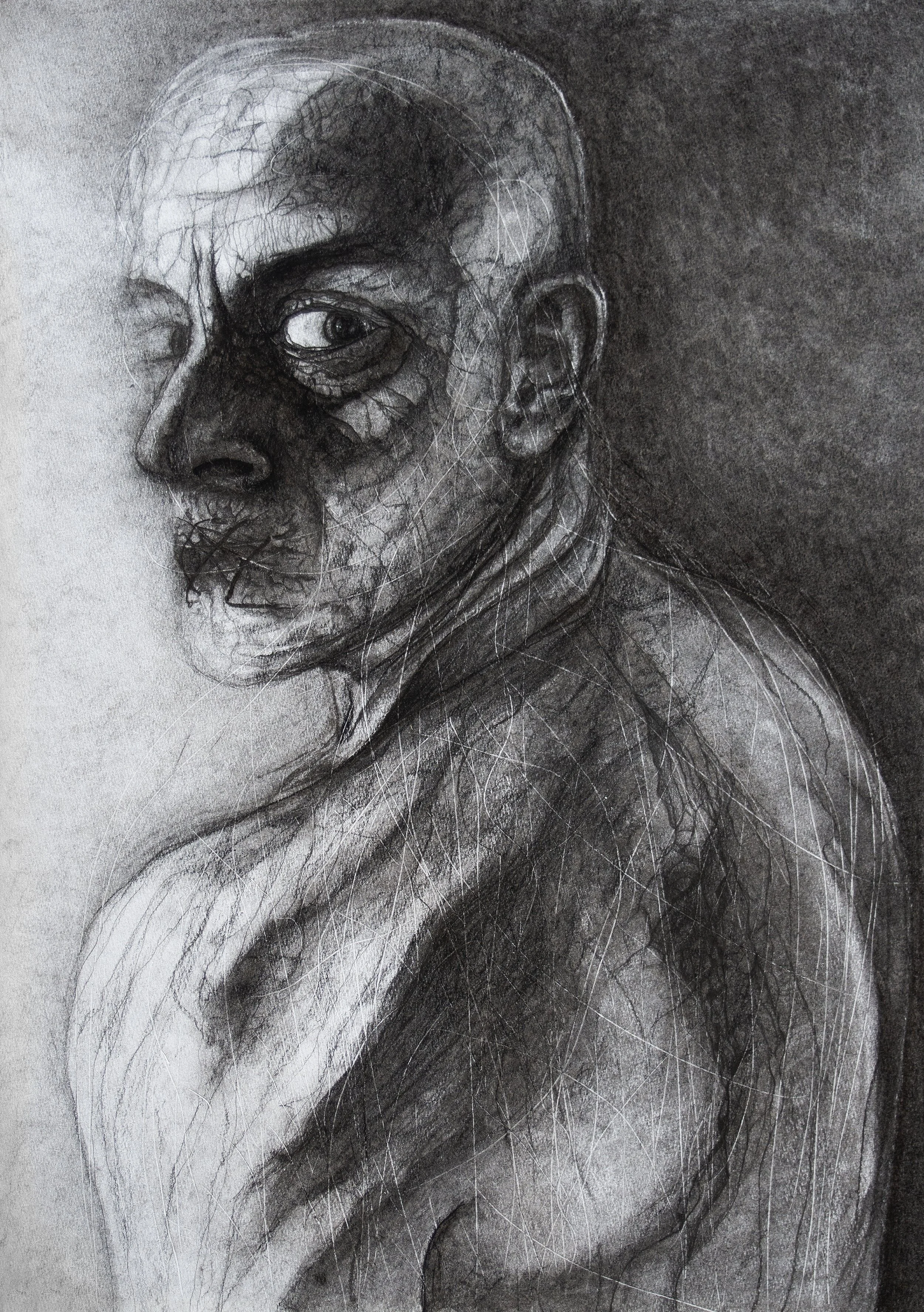 Charcoal drawing