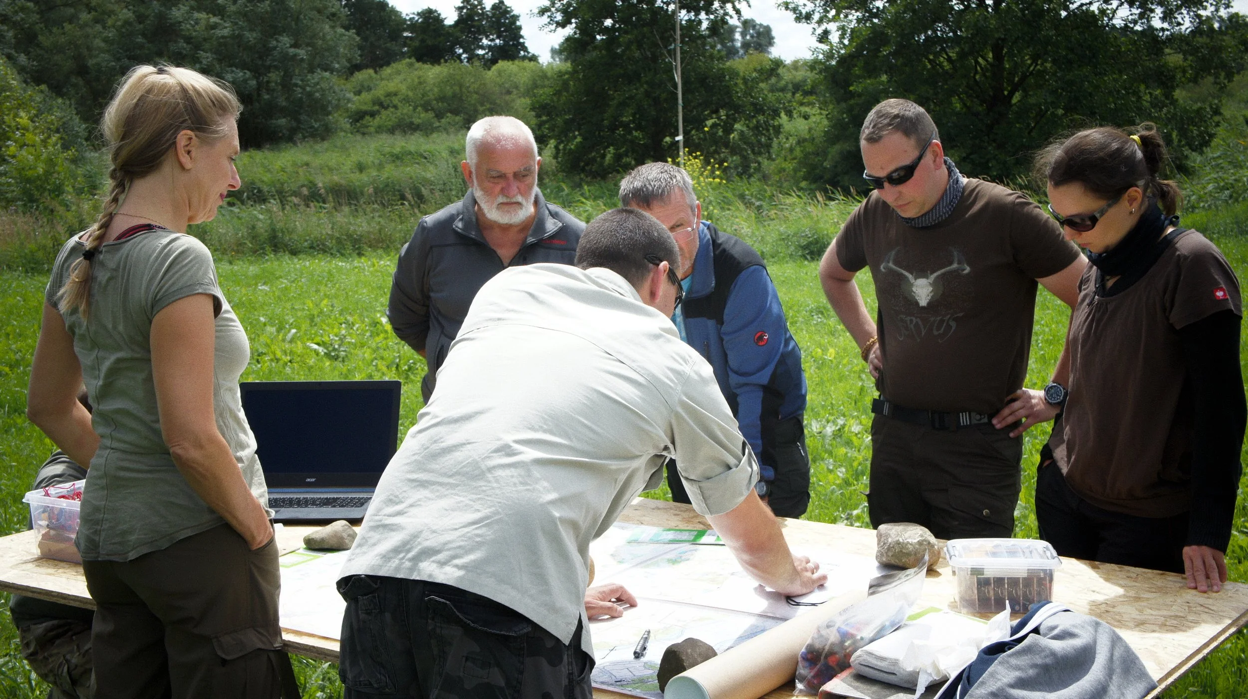 Planübung beim Travel Safety Training / Auslandssicherheitstraining