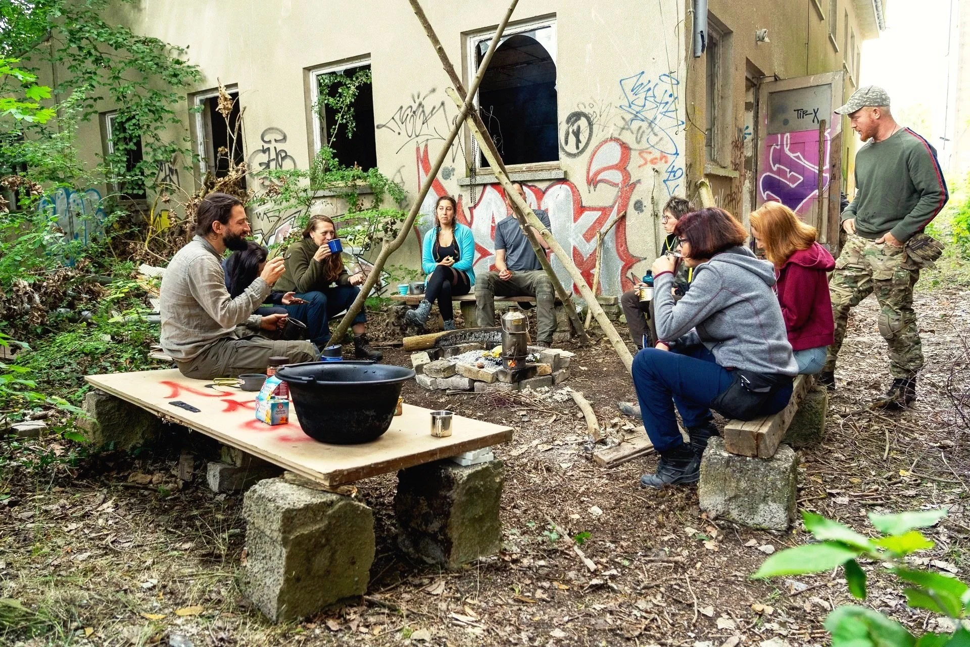 Urban Survival Training im Lost Place Ambiente in Deutschland
