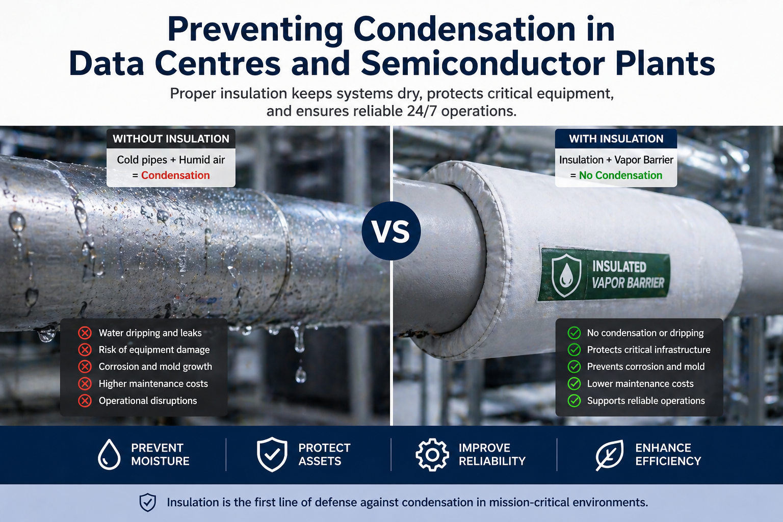 Preventing Condensation in Data Centres and Semiconductor Plants