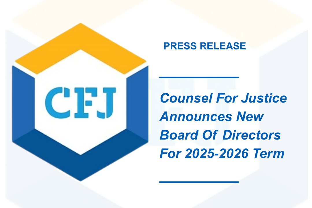 CFJ Board of Directors announcement graphic