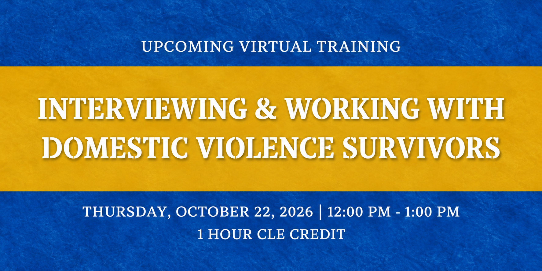Interviewing & Working with Domestic Violence Survivors