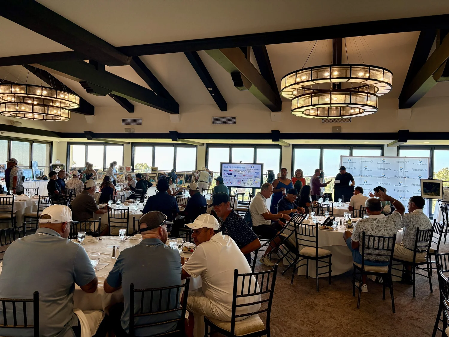 Guests sharing a moment during the tournament