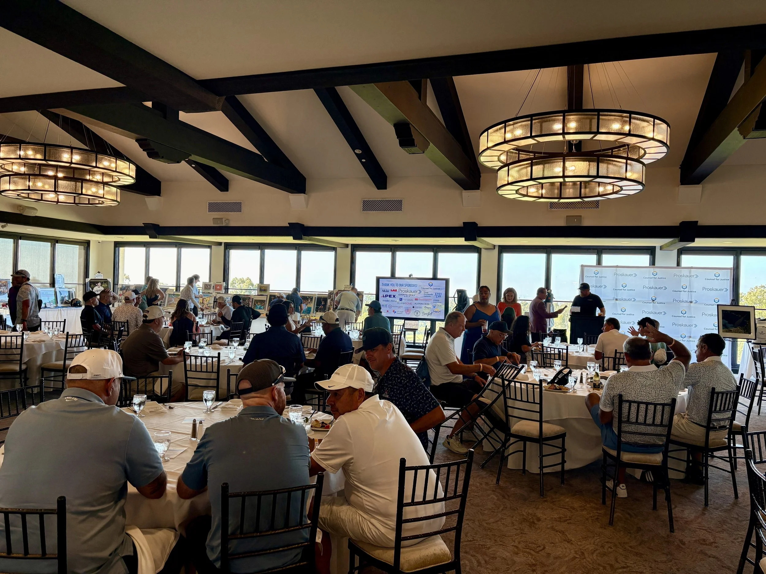 Guests sharing a moment during the tournament