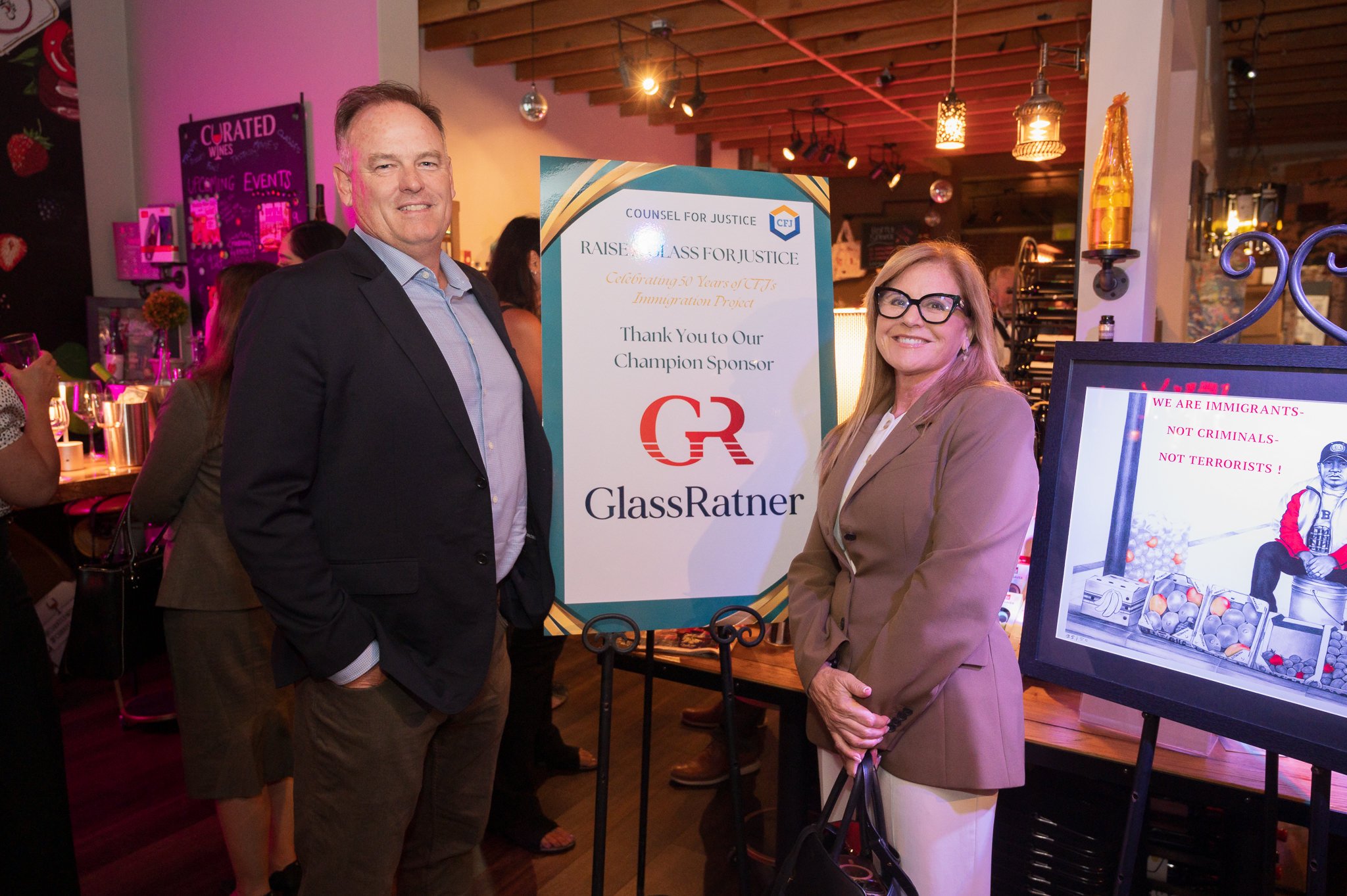 Raise a Glass for Justice – wine-tasting celebration honoring 50 years of CFJ’s Immigration Project