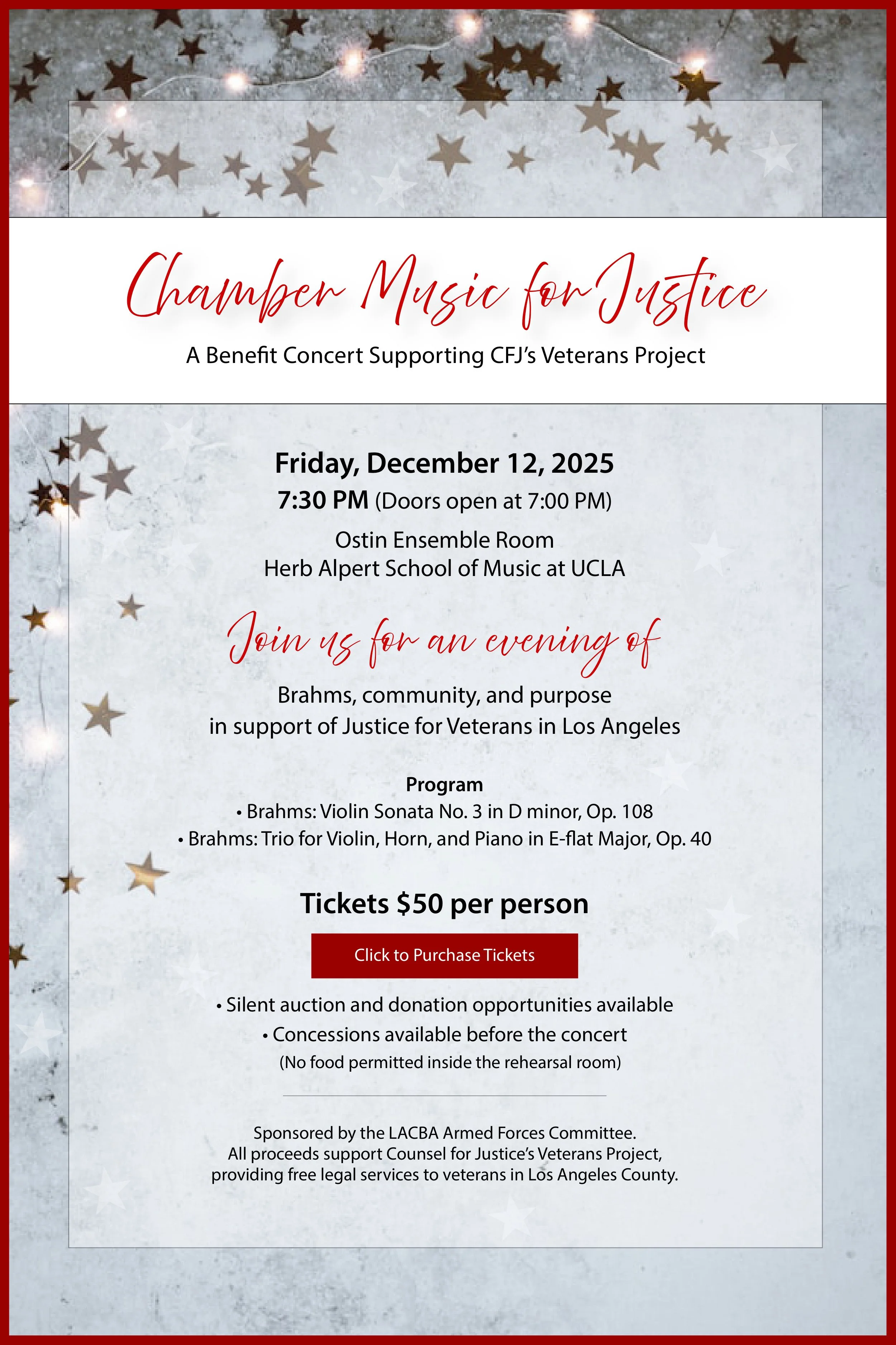 Chamber Music for Justice benefit concert artwork