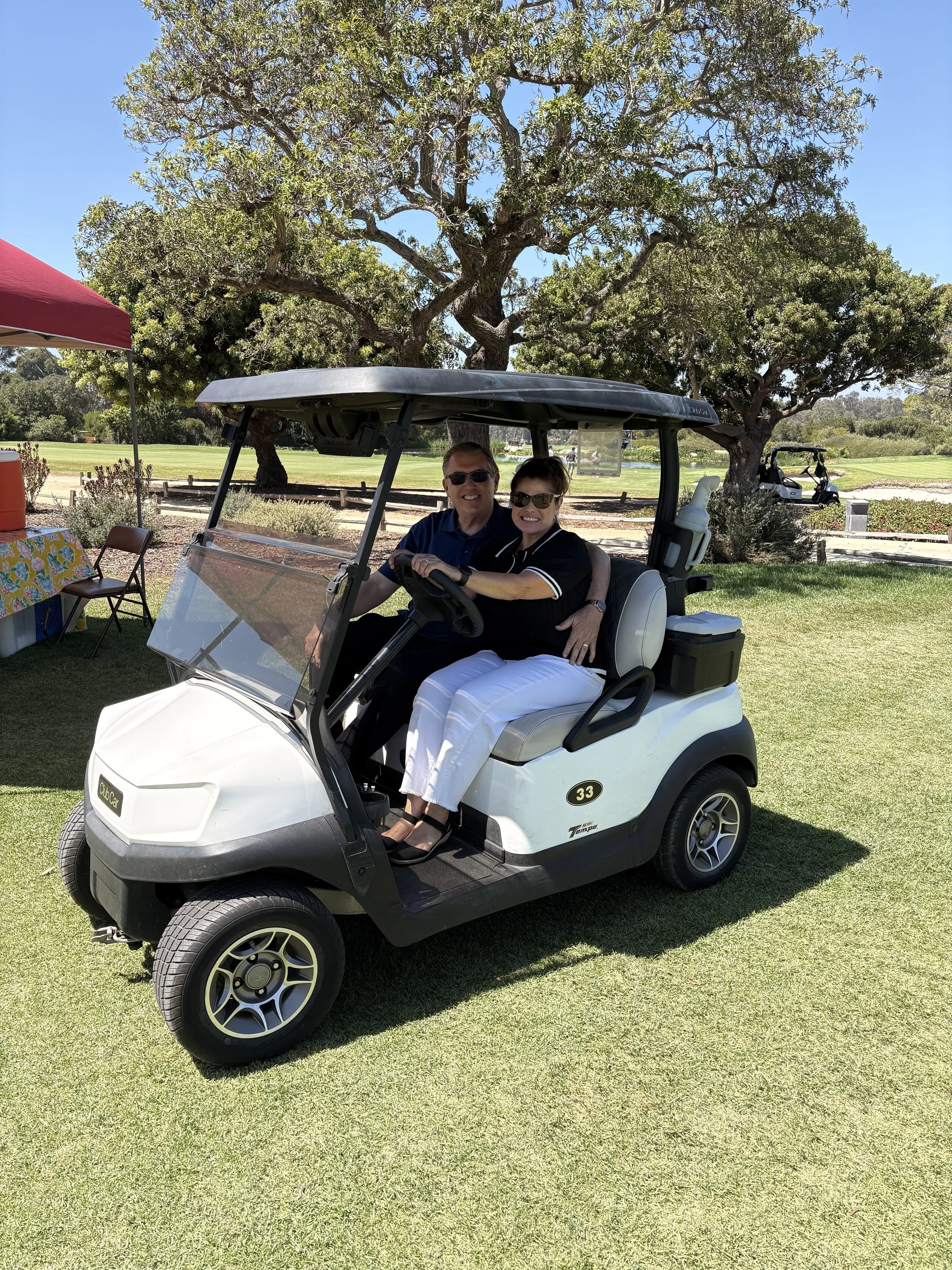 Golfers participating in the 12th Annual Golf for Justice Tournament