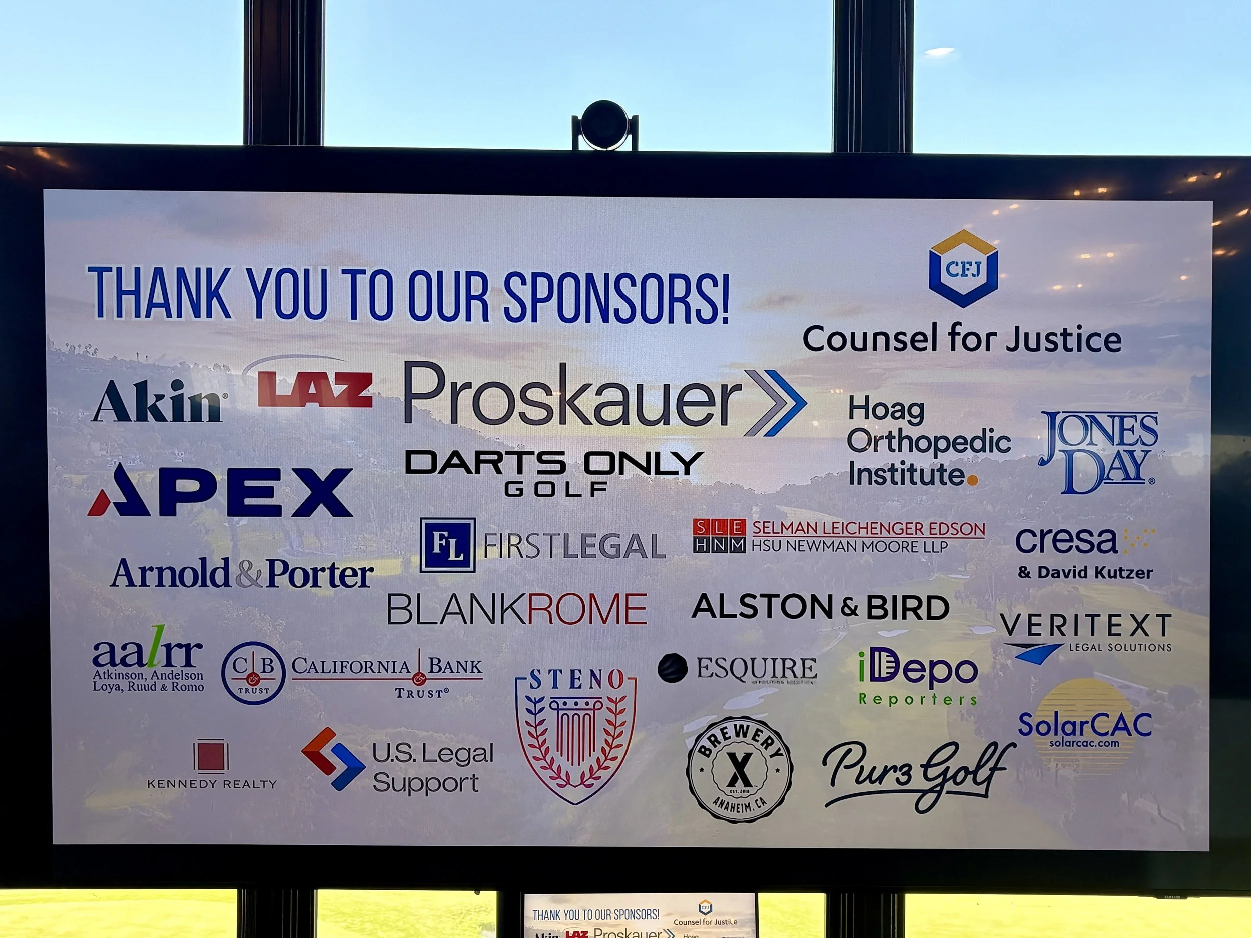 Tournament participants gathered at Palos Verdes Golf Club