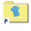 Online shopping website displaying a blue T-shirt