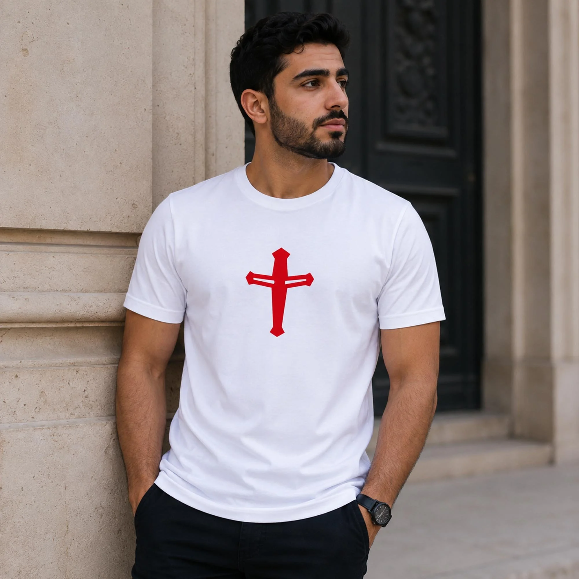 Templar | Courage | T-Shirt | Casual Fit | Luxury Cotton | White