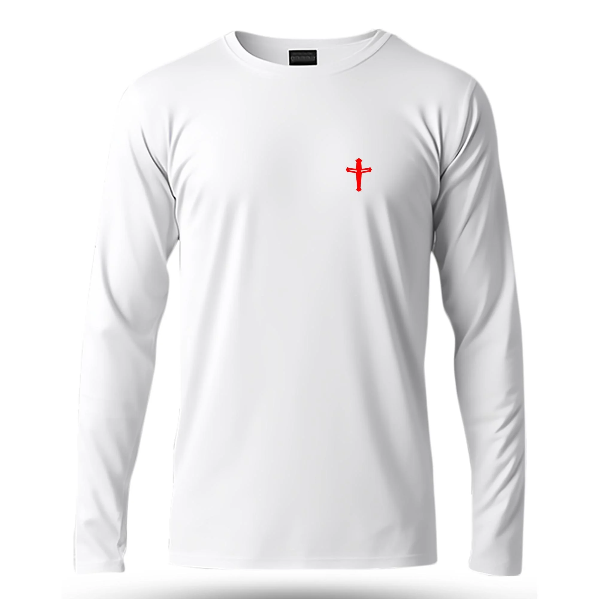 Templar | Long Sleeve T-Shirt | Lightweight | Slim Fit | White