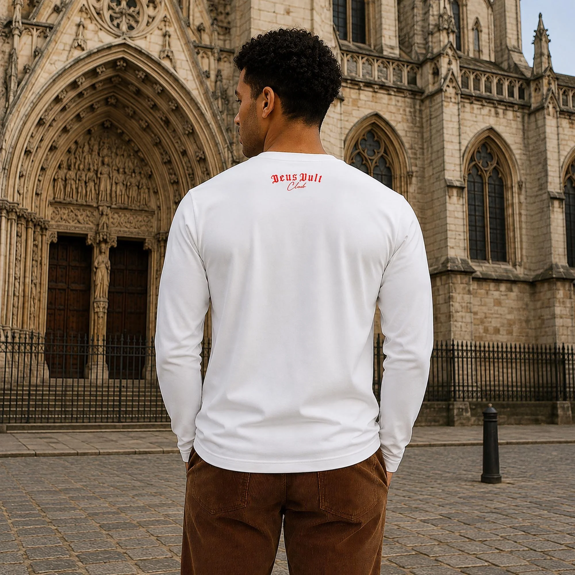 Templar | Long Sleeve T-Shirt | Lightweight | Slim Fit | White