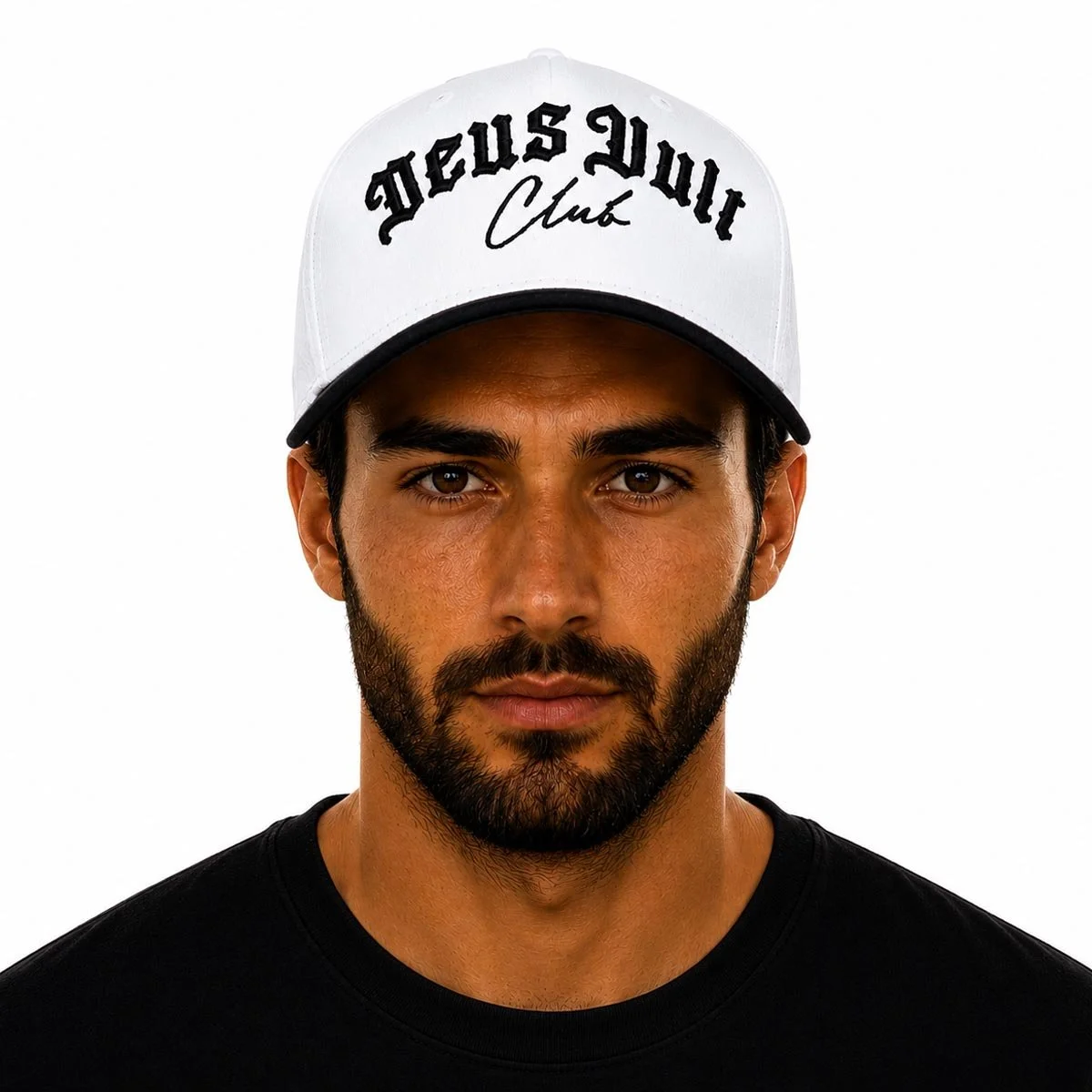 Baseball Cap | 3D Embroidery | The Initiation | 5 Panel | White & Black | Classic