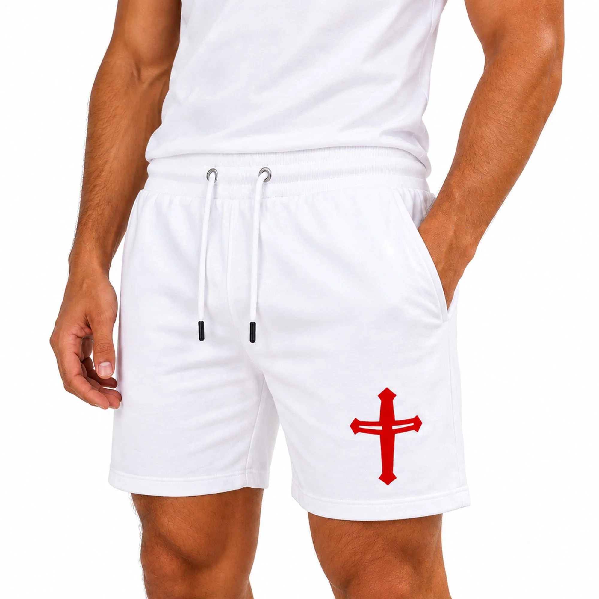 Knights Templar | Initiation | Shorts | Casual Fit | Luxury Cotton | White