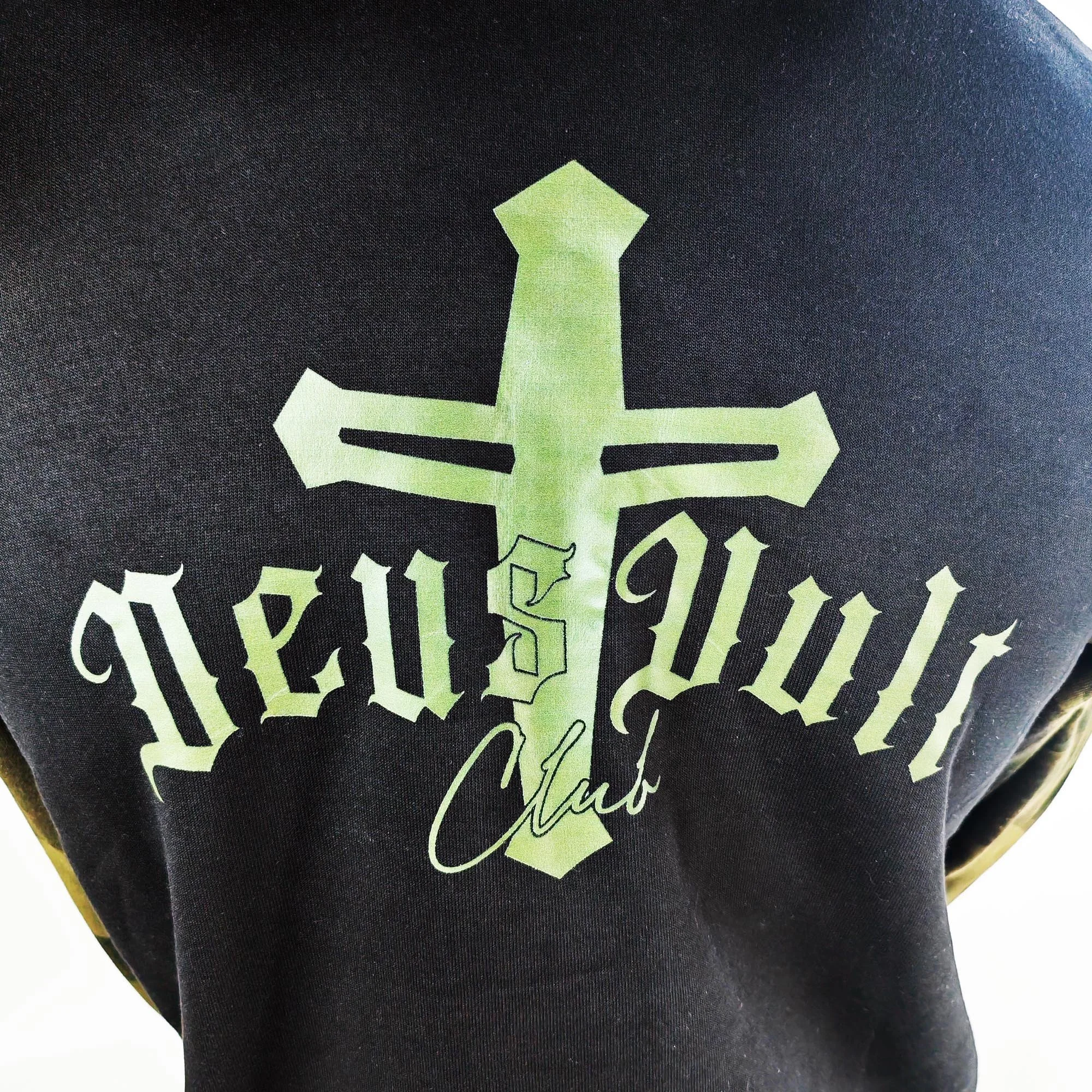 Dues Vult Club Camouflage Unisex Hoody Black And Green