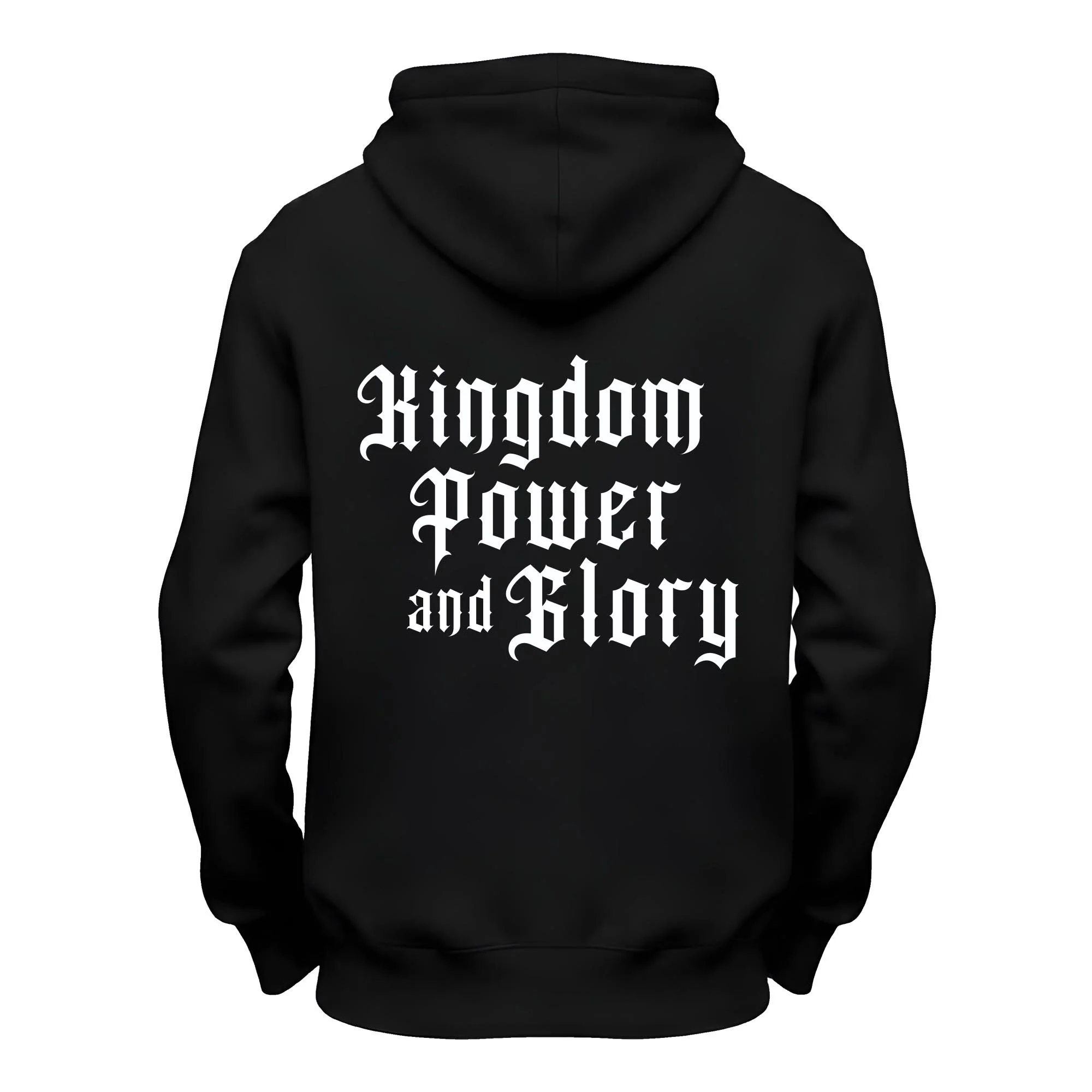 Kingdom Hoodie Casual Fit Luxury Cotton Black