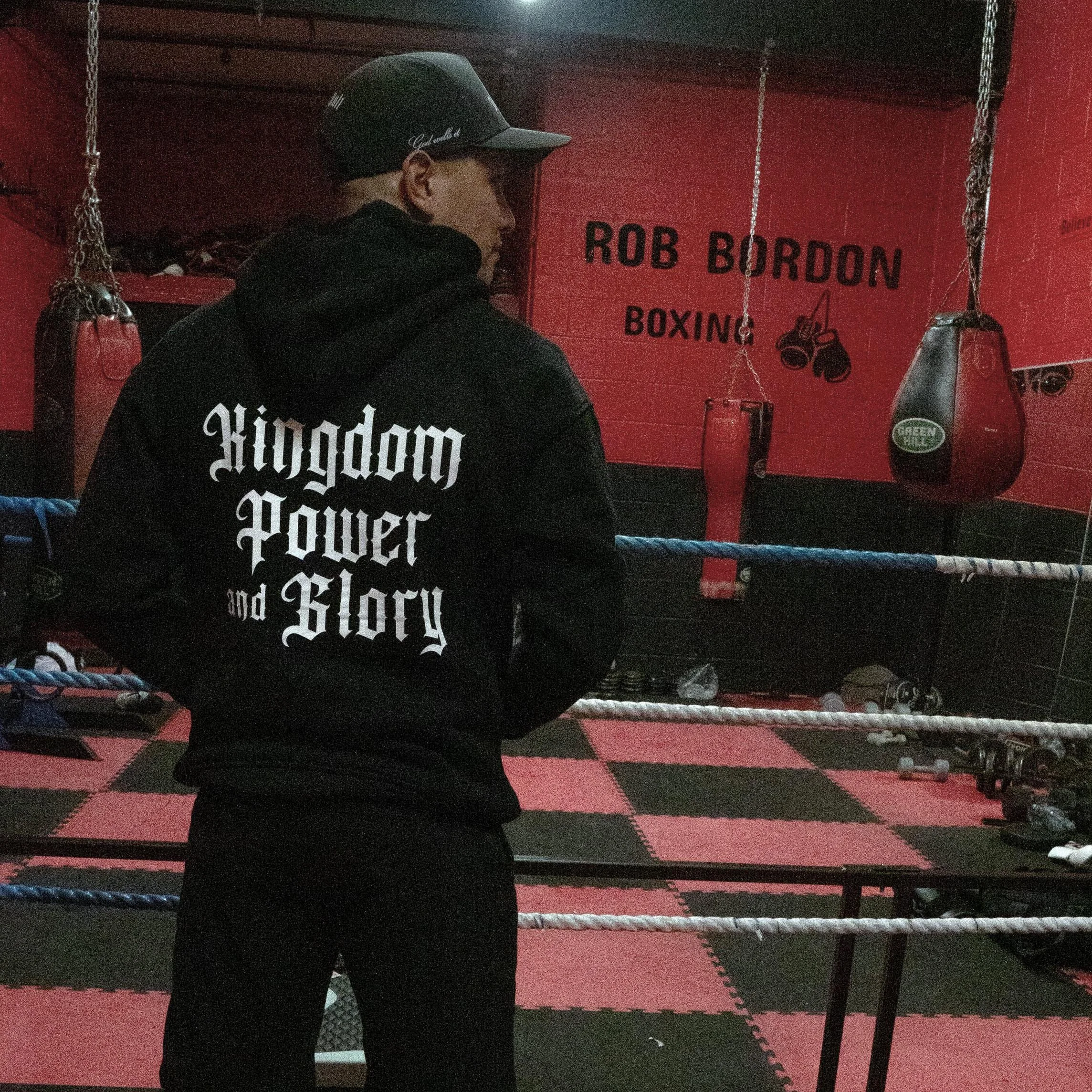 Kingdom Hoodie Casual Fit Luxury Cotton Black