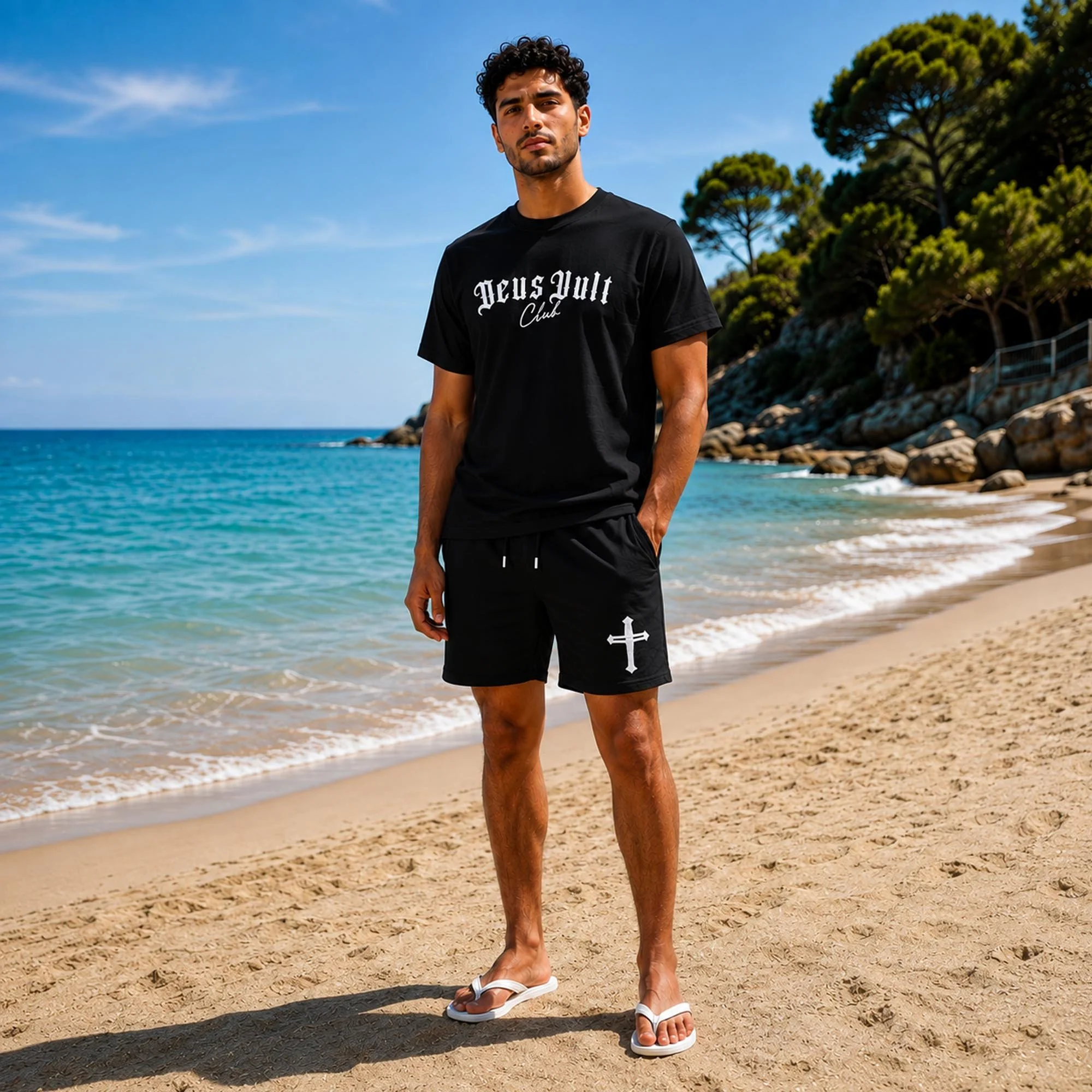 Hospitaller | Initiation | Shorts | Casual Fit | Luxury Cotton | Black