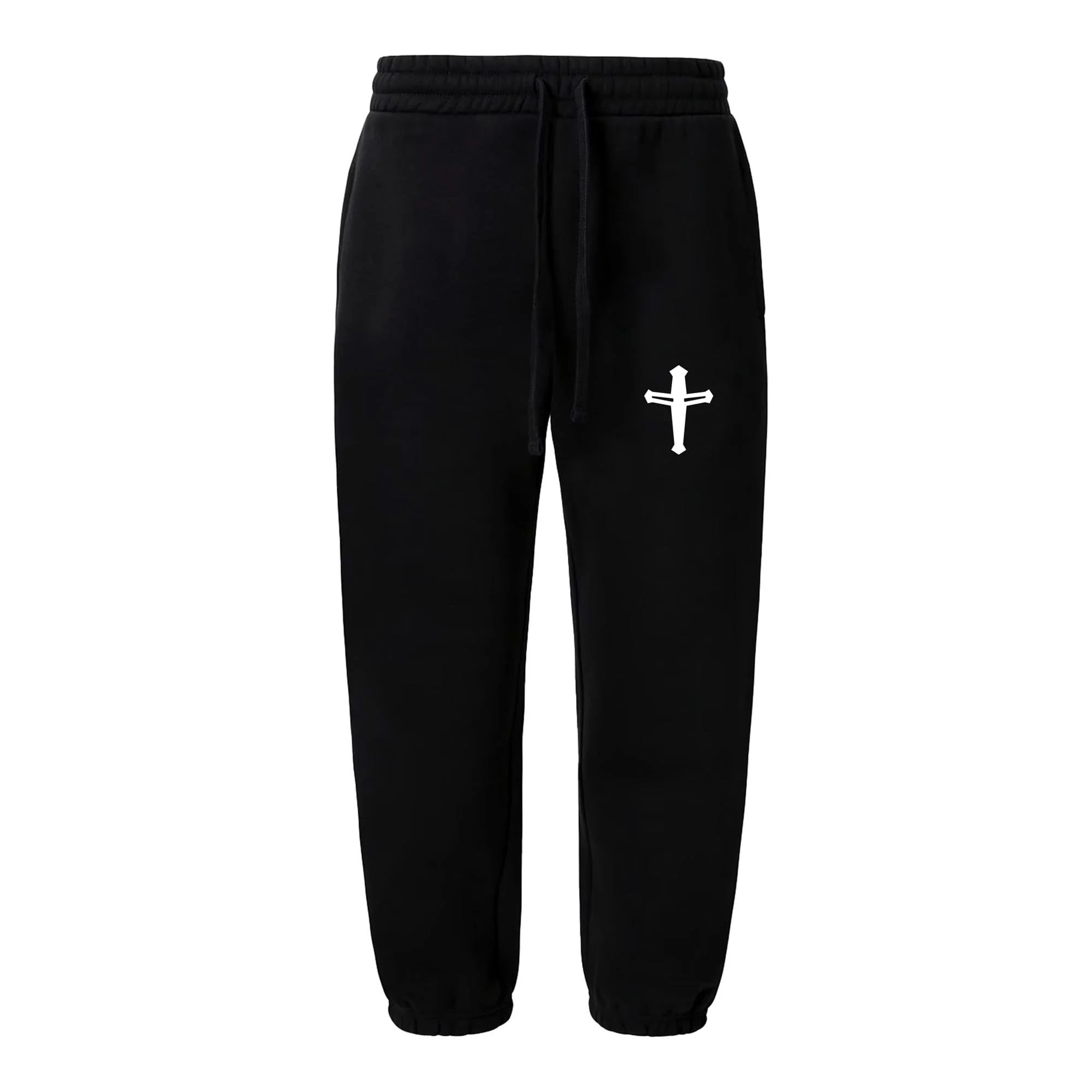Kingdom Power Glory | Joggers | Casual Fit | Luxury Cotton | Black