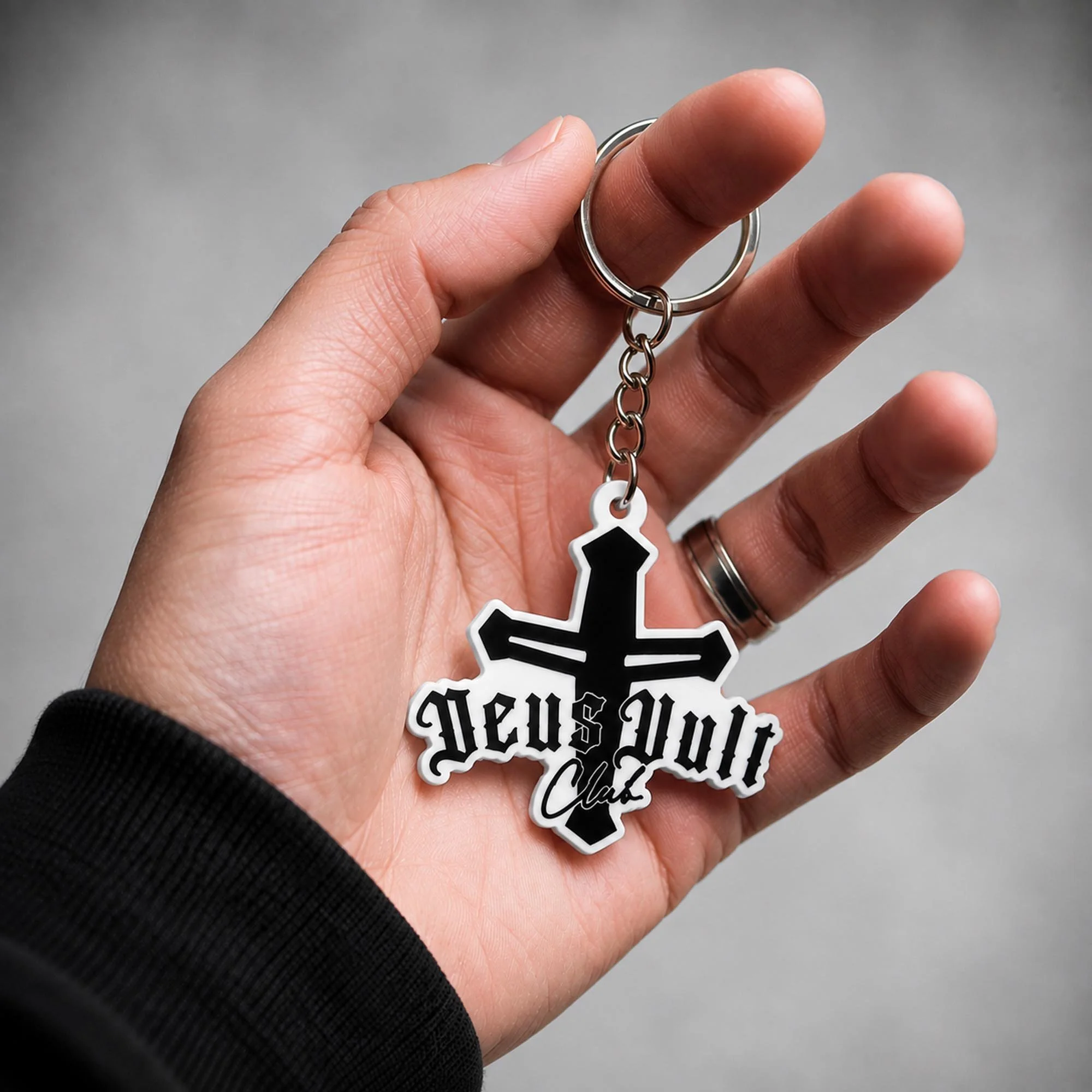 Deus Vult Club Loop Keychain Keyring