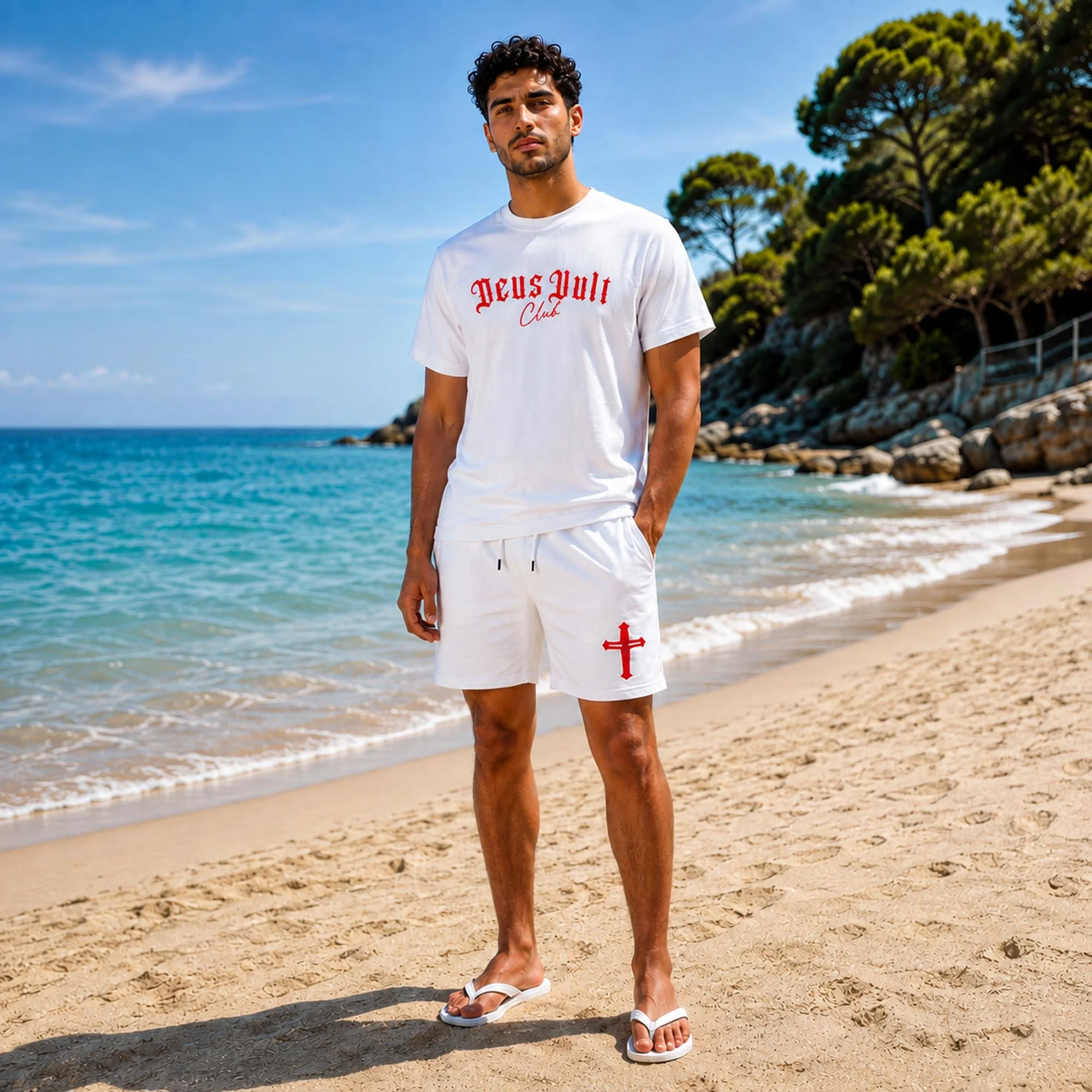 Knights Templar | Initiation | Shorts | Casual Fit | Luxury Cotton | White