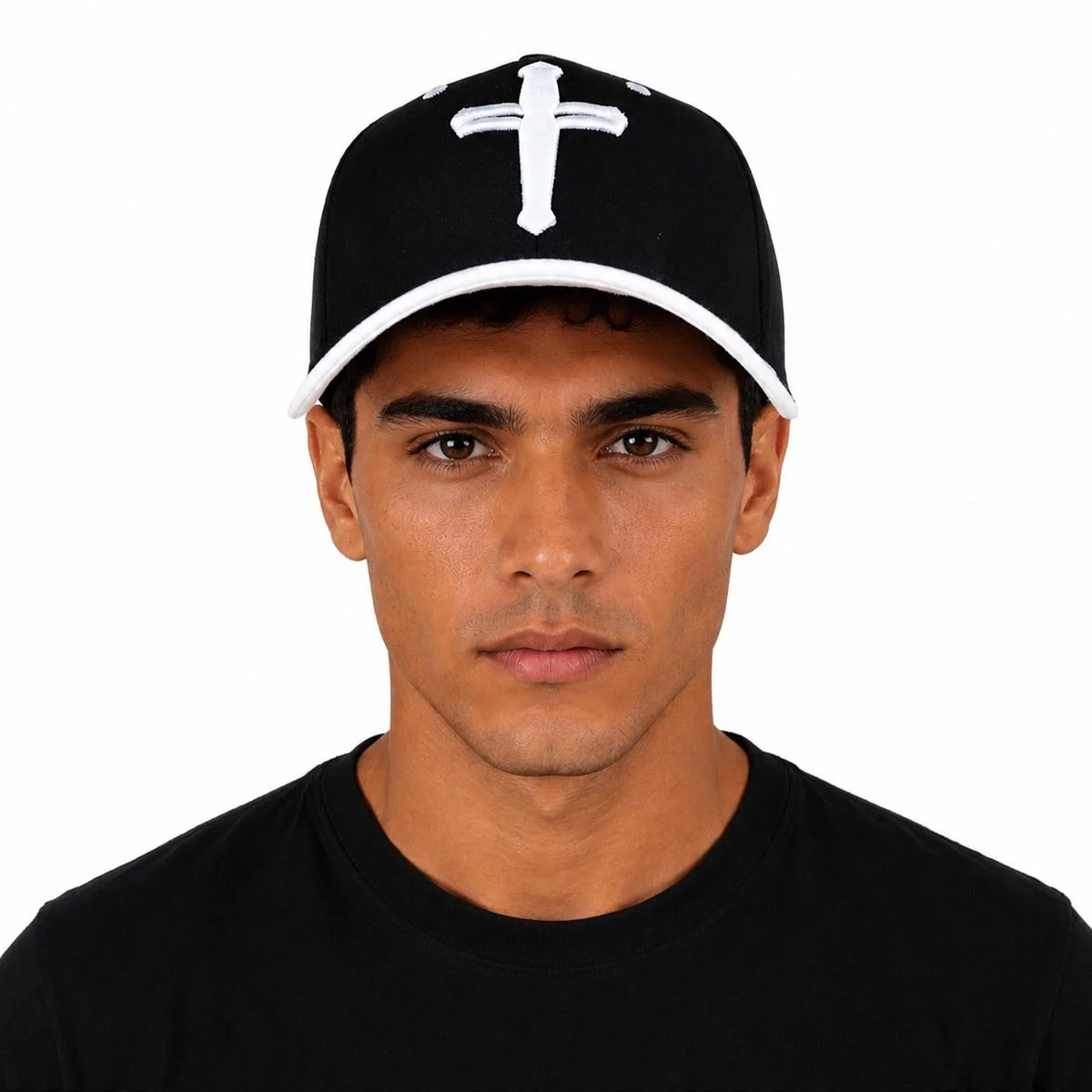 Baseball Cap | The Initiation | 6 Panel | Black & White | Classic