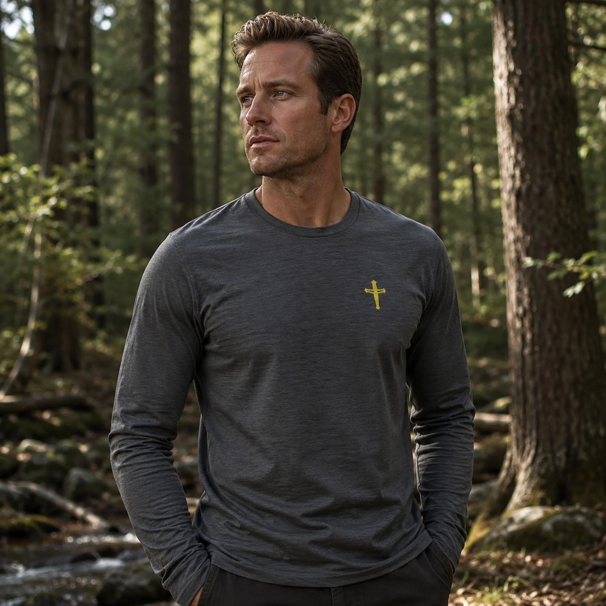 Armour | Urban | Long Sleeve T-Shirt | Lightweight | Slim Fit | Grey