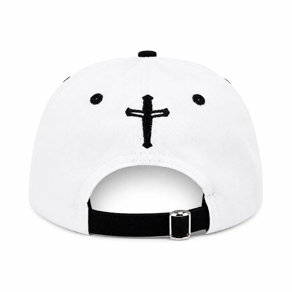 Baseball Cap | 3D Embroidery | The Initiation | 5 Panel | White & Black | Classic
