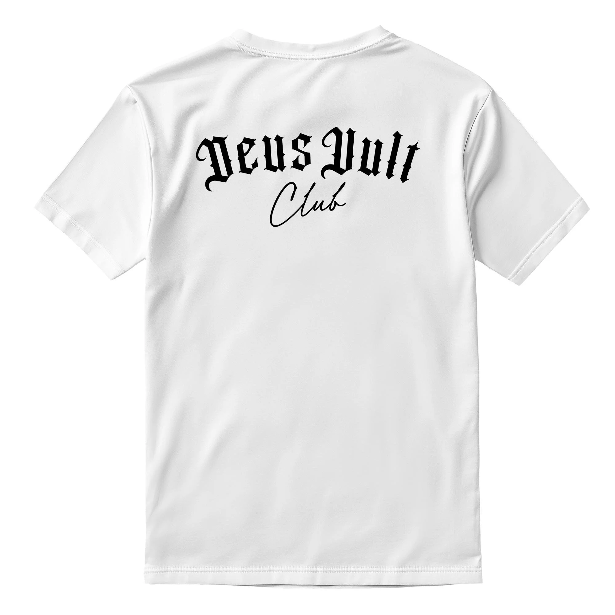 Deus Vult Club The Courage T-Shirt Casual Fit Luxury Cotton White Rear