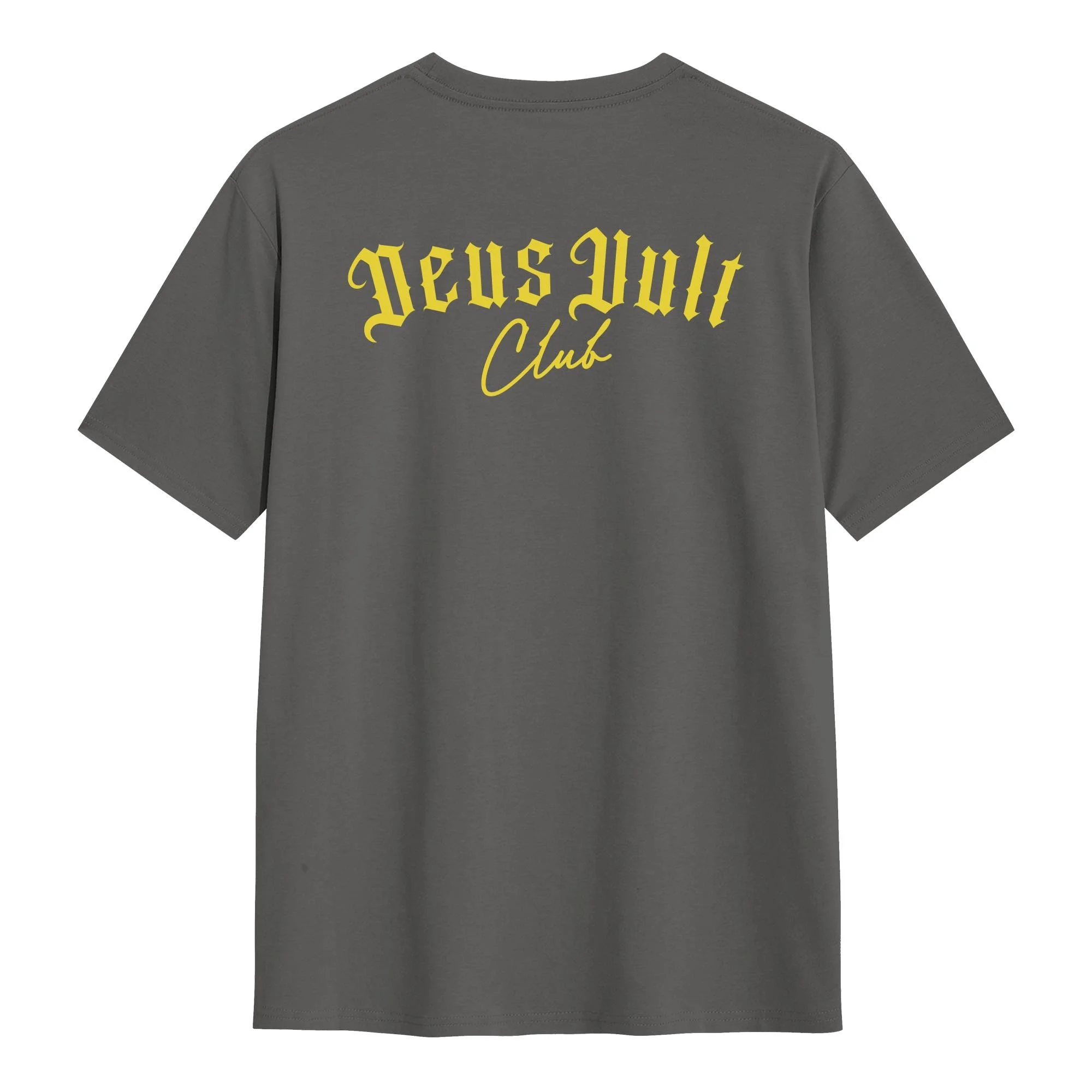 Deus Vult Club The Courage T-Shirt Casual Fit Luxury Cotton Grey