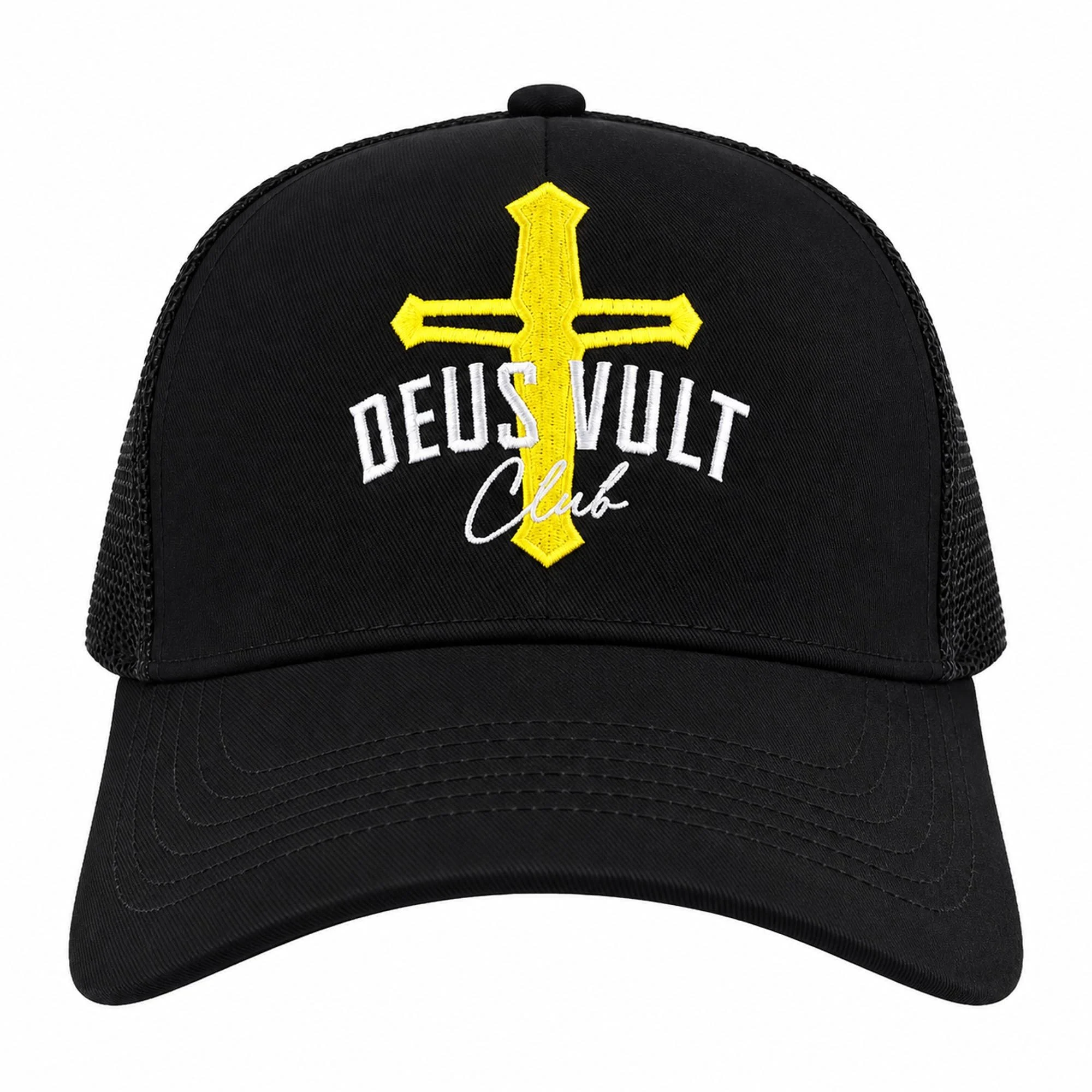 Snapback Mesh Cap | DVC Crest | Classic | 5 Panel | Black