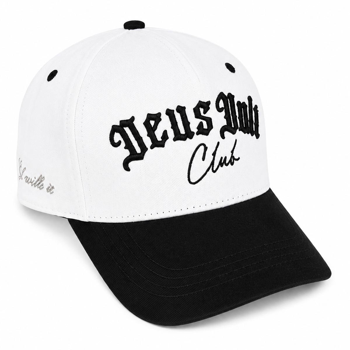 Baseball Cap | 3D Embroidery | The Initiation | 5 Panel | White & Black | Classic