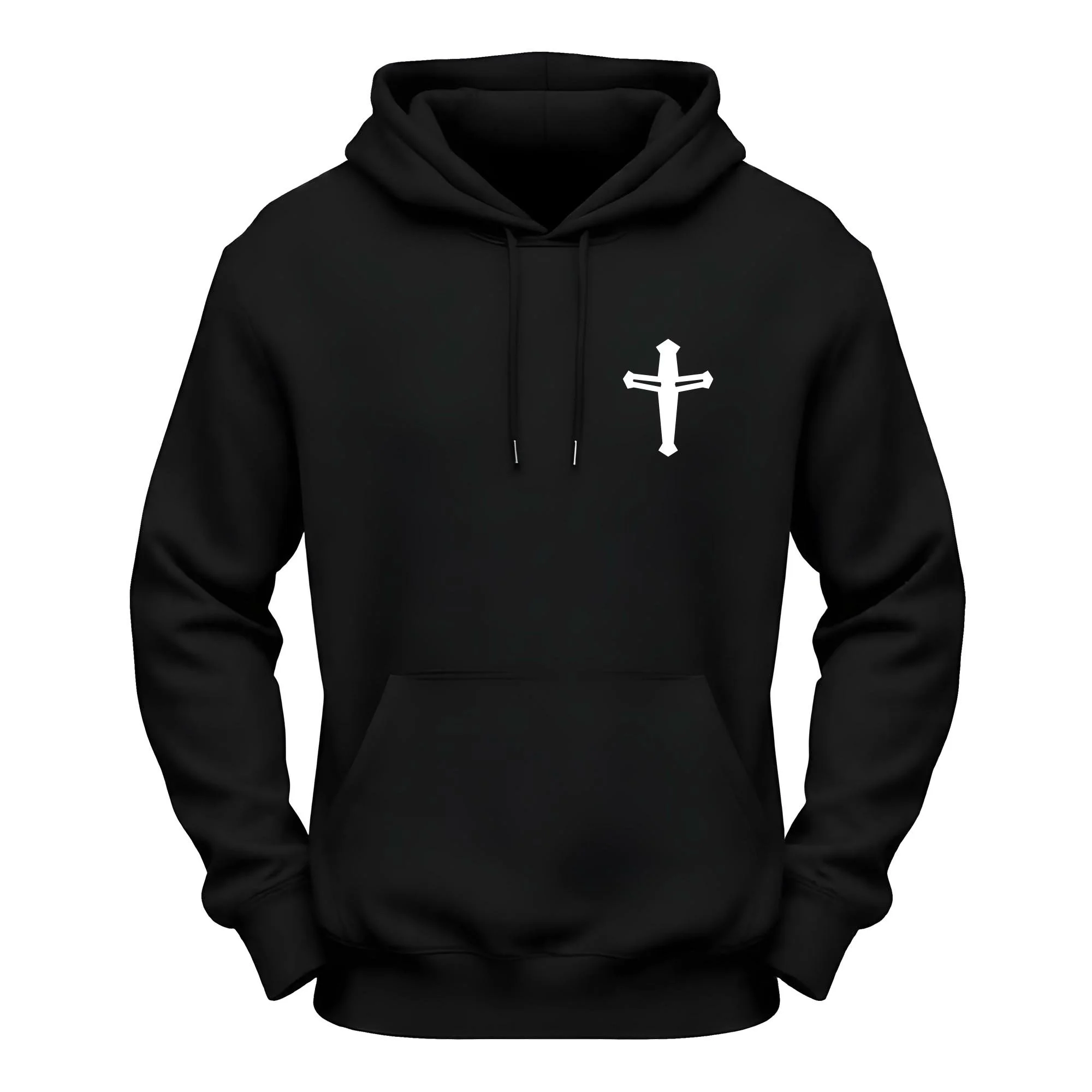 Kingdom Hoodie Casual Fit Luxury Cotton Black