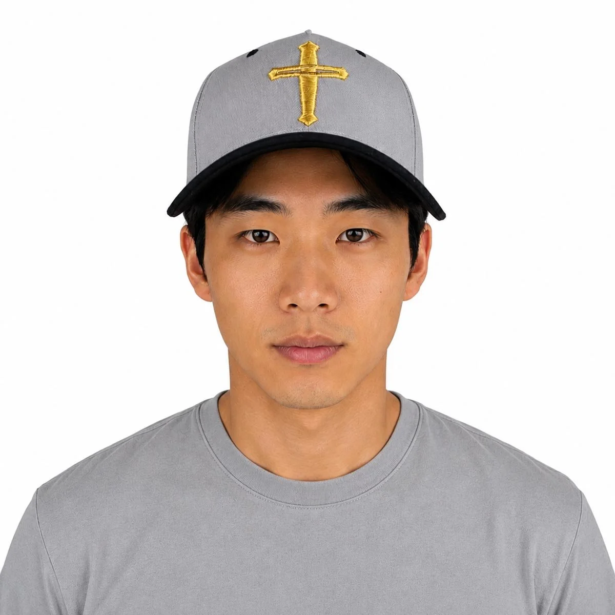 Snapback Cap | Armour | 5 Panel | Grey & Gold | Classic