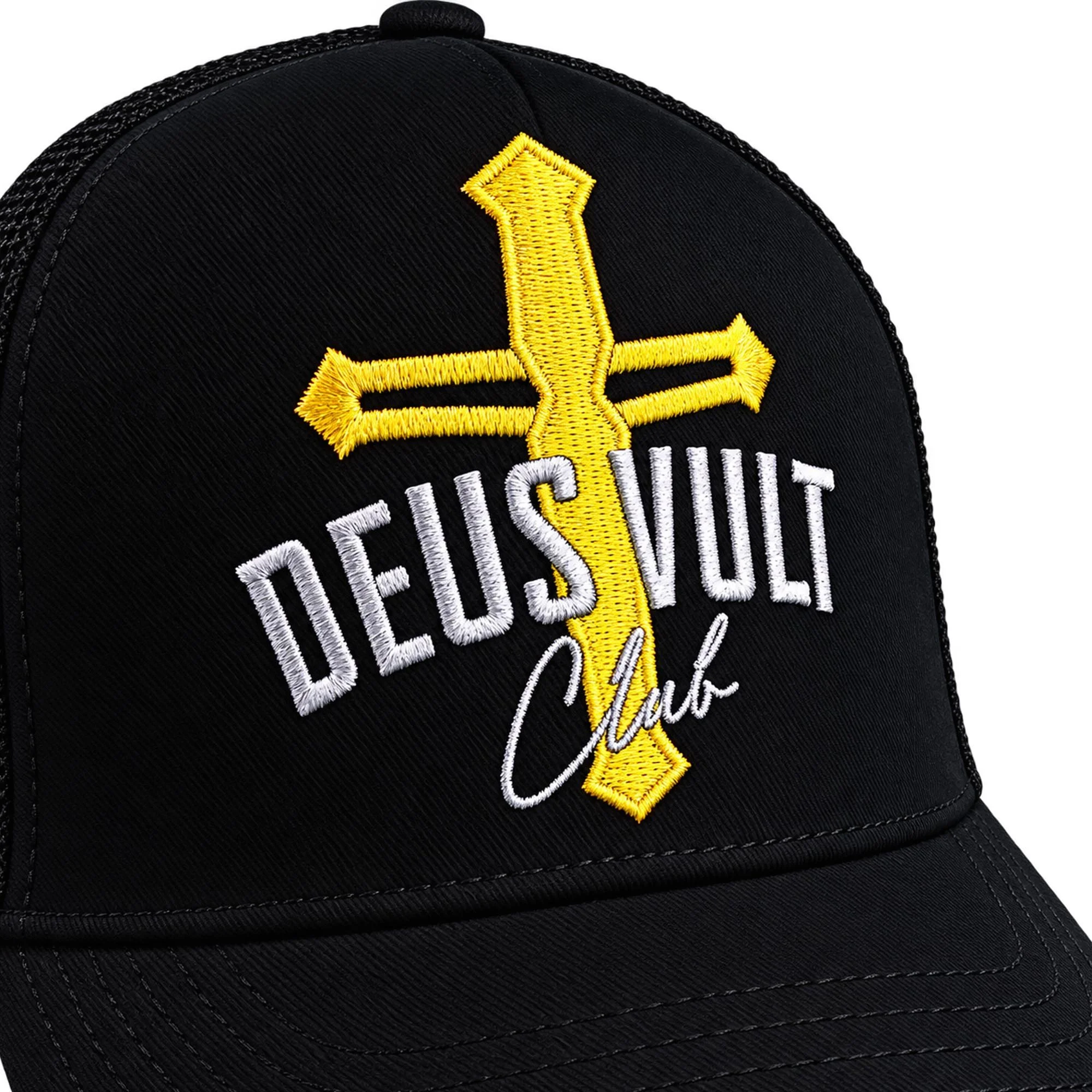 Snapback Mesh Cap | DVC Crest | Classic | 5 Panel | Black