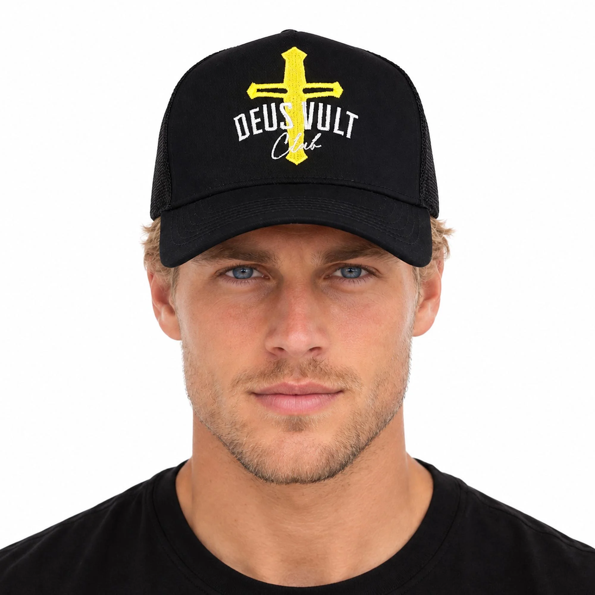 Snapback Mesh Cap | DVC Crest | Classic | 5 Panel | Black