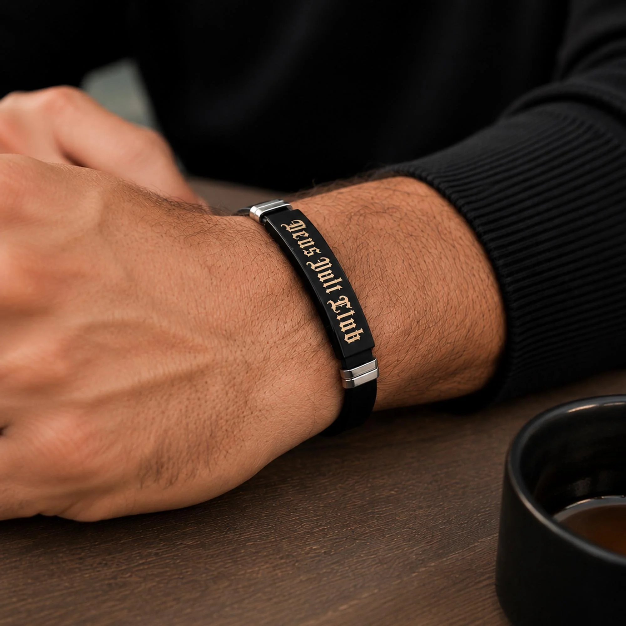 Bracelet | Deus Vult Club | Black & Silver