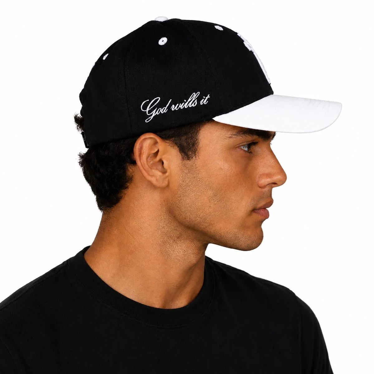 Baseball Cap | The Initiation | 6 Panel | Black & White | Classic
