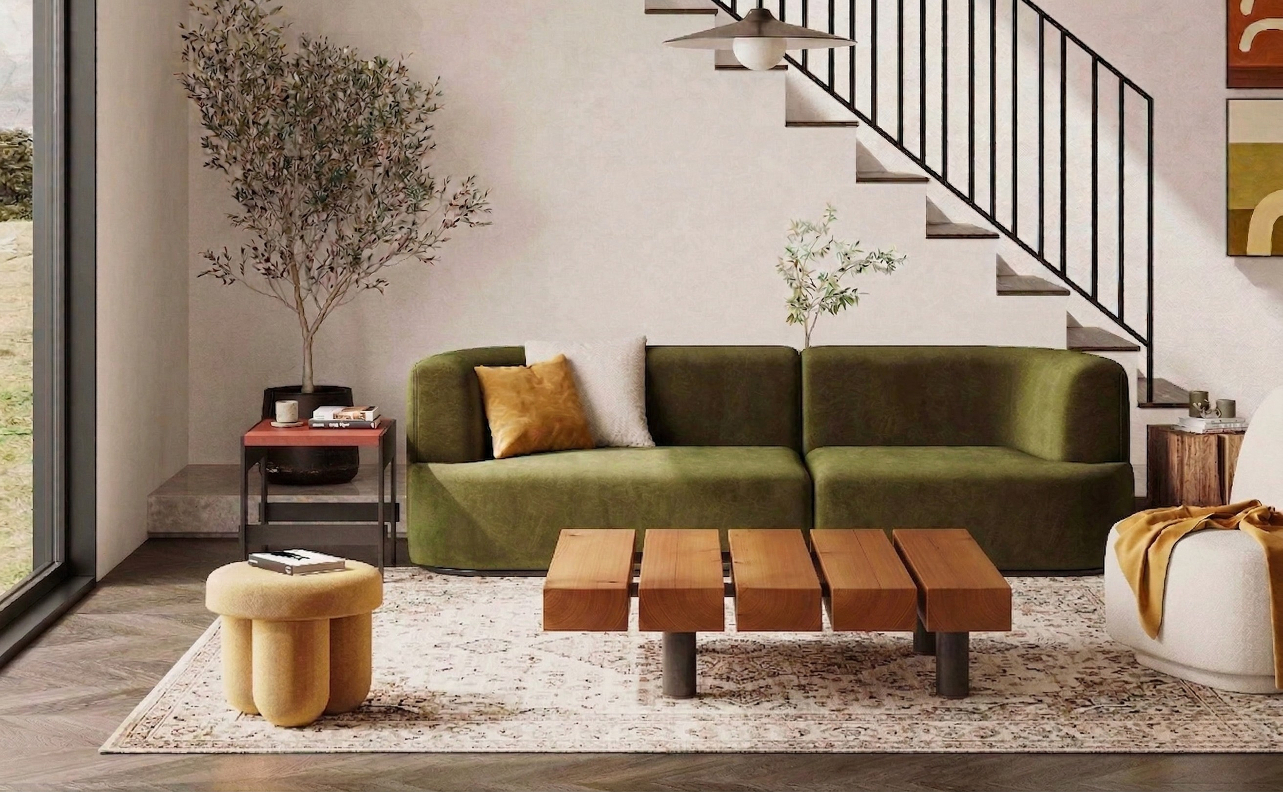 Cantilevered Coffee Table