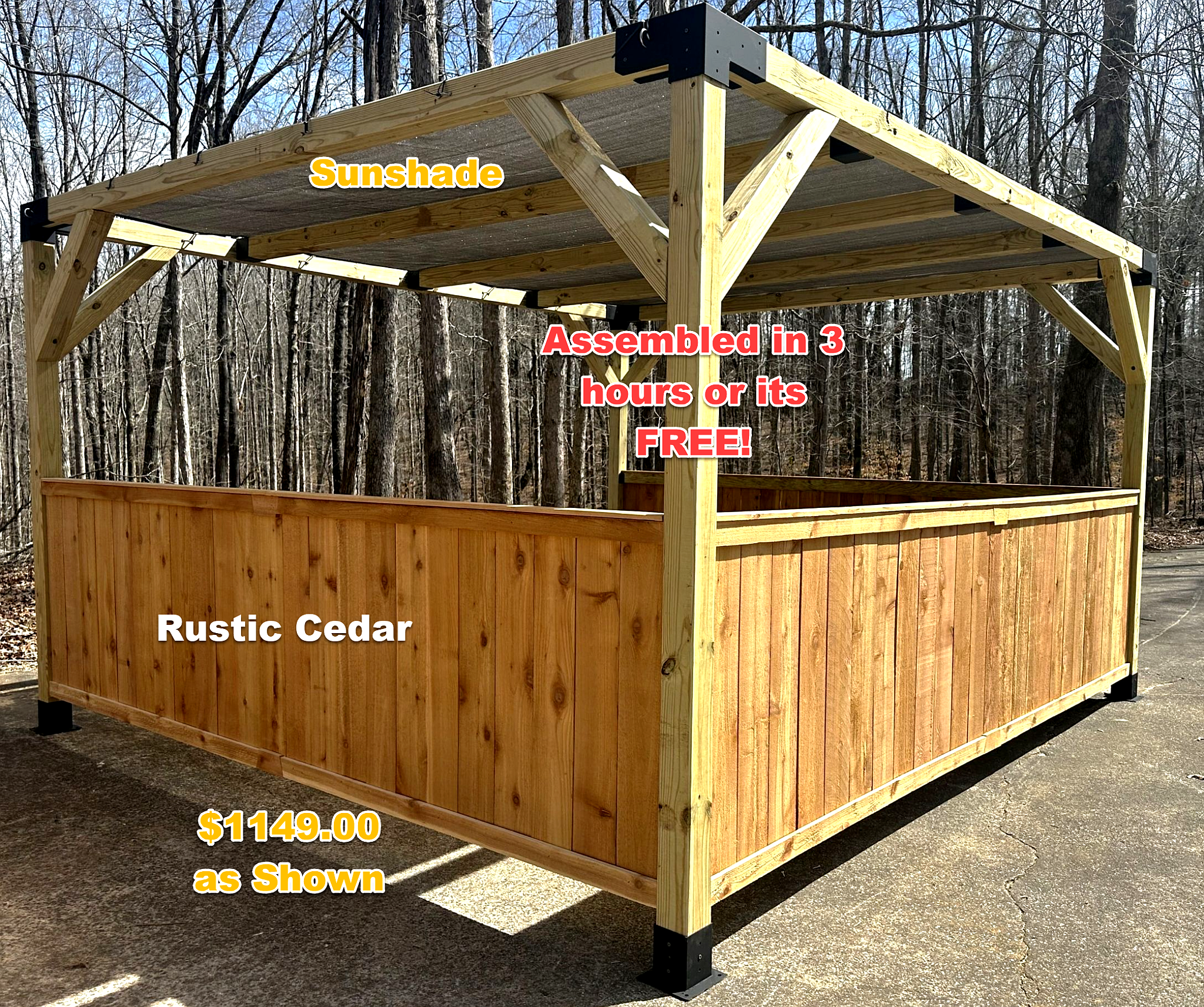 Rustic Saw Pergola