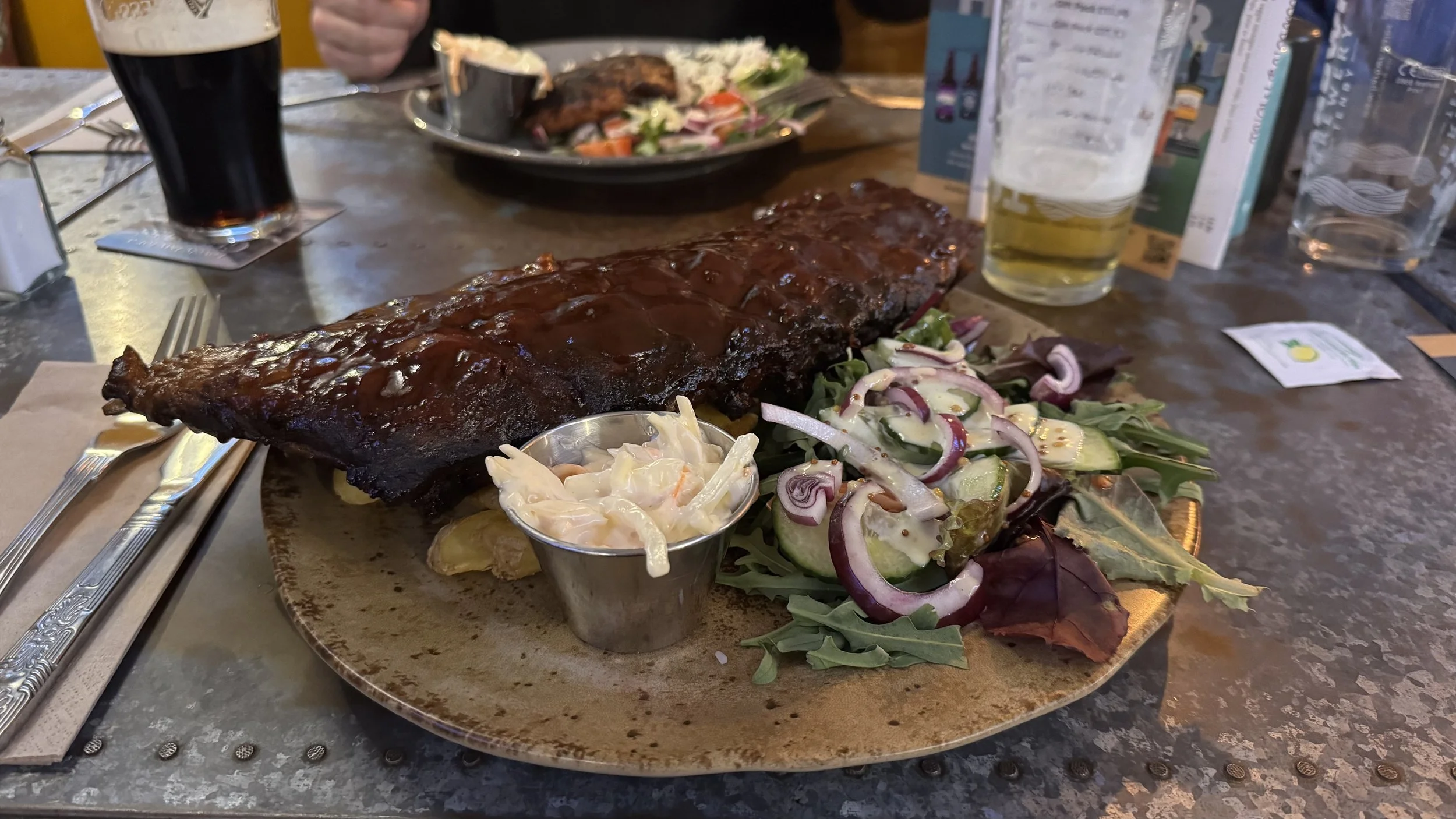 a delicious rack of ribs 
