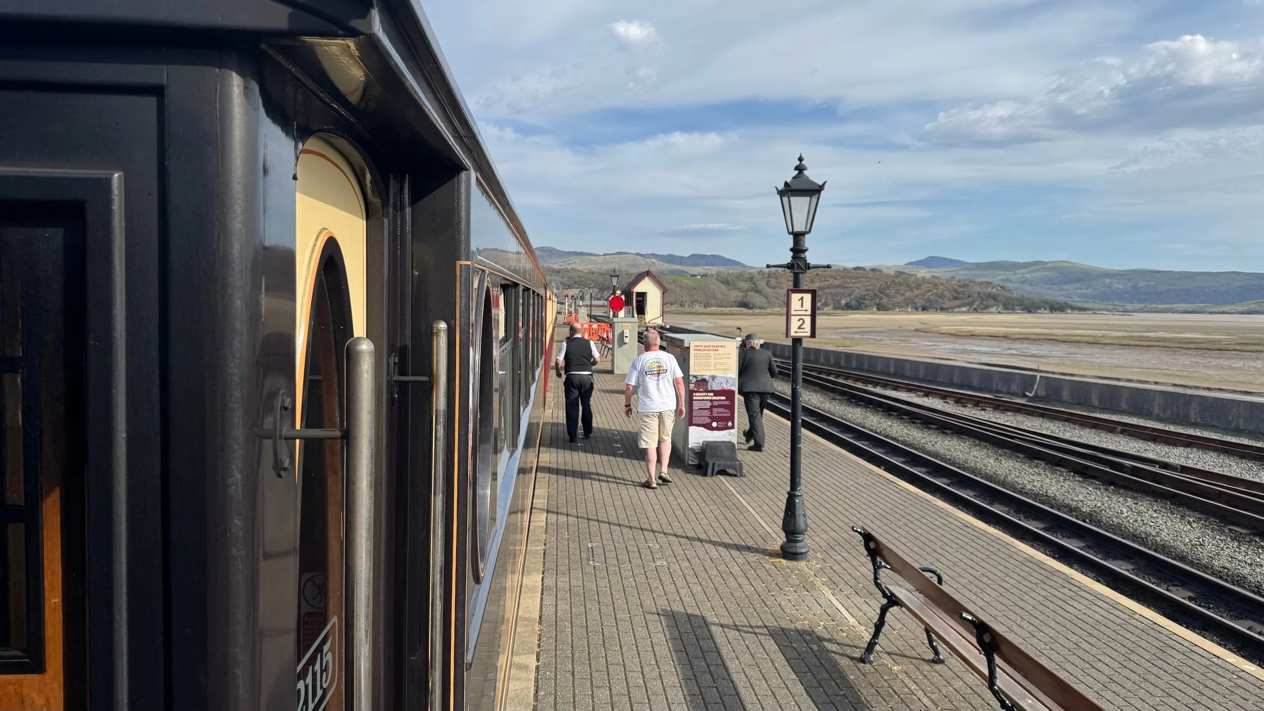 Platform at Porthmadog Station