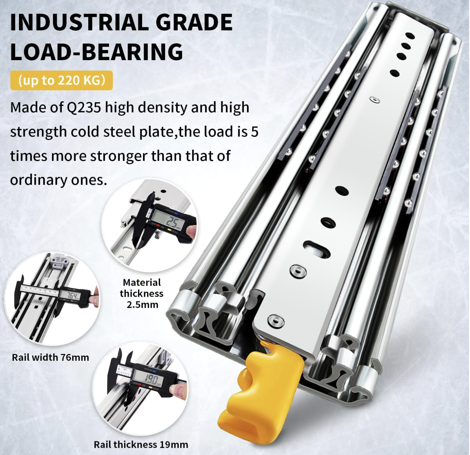 Heavy duty drawer slides