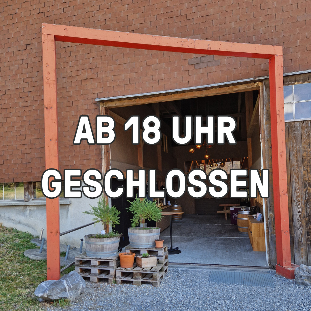 Samstagabend ab 18 Uhr geschlossen.
